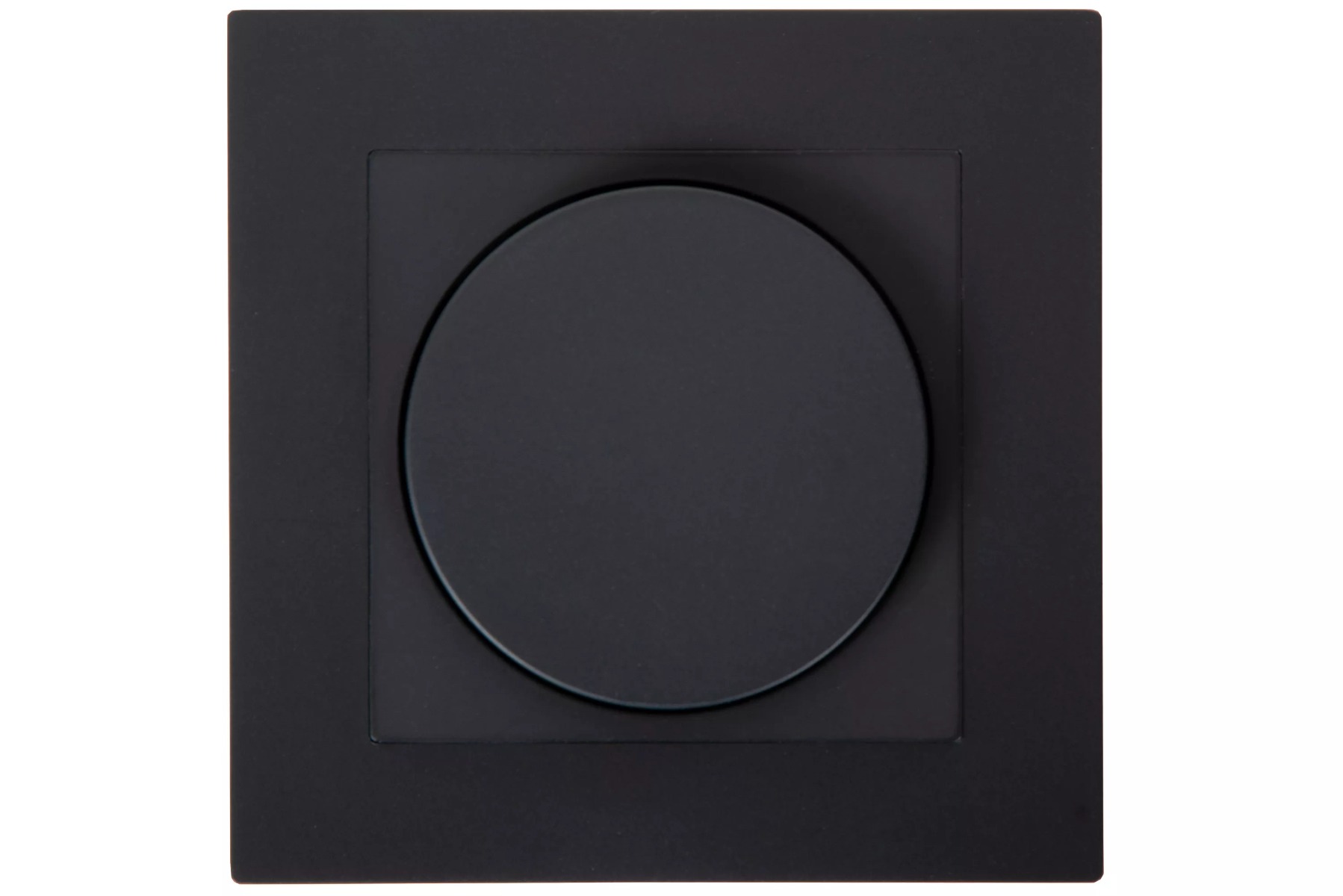 Lucide Variateur encastré - Phase on et off - 7,6 x 7,6 x 5,1 cm - noir
