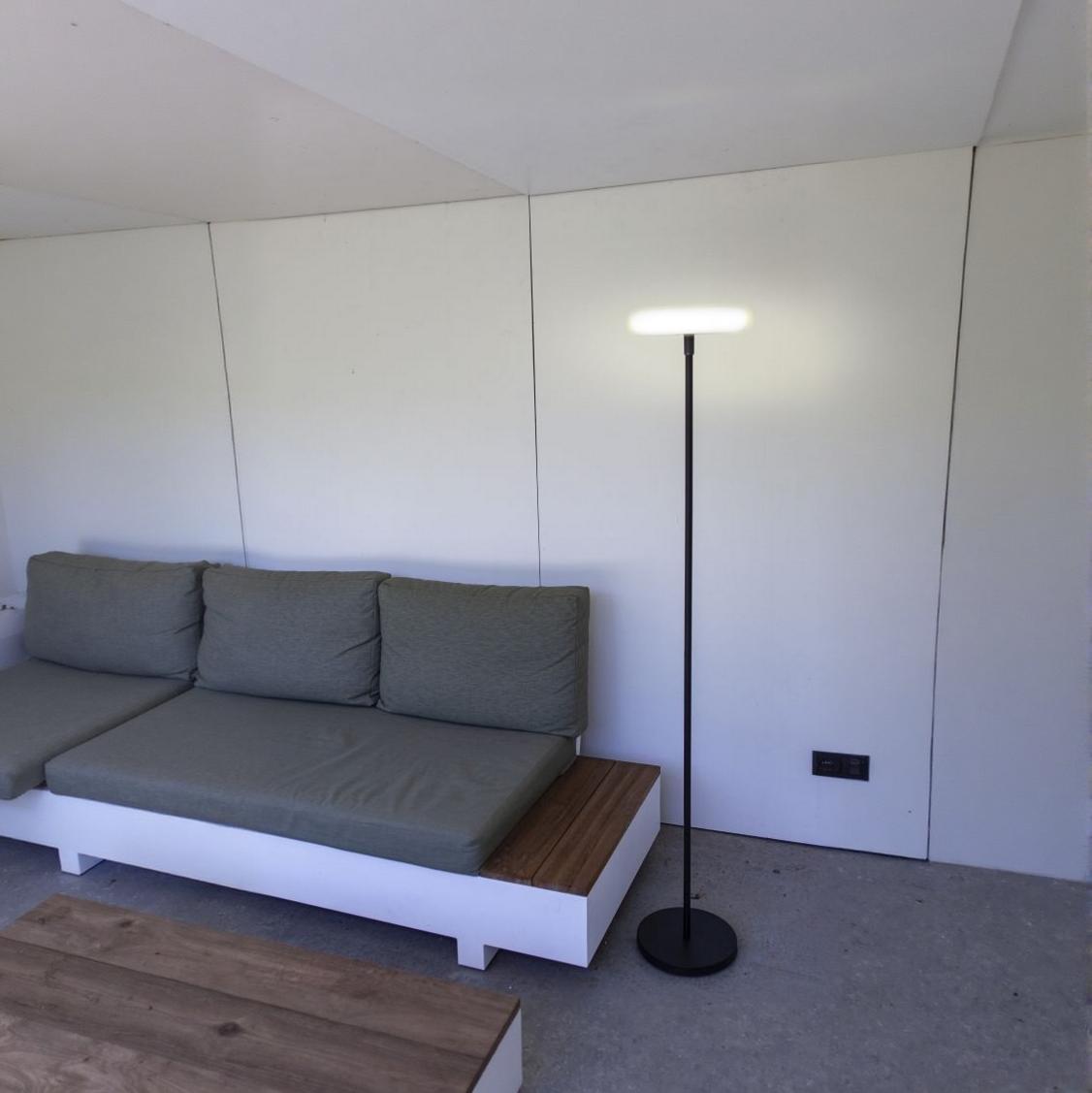 Lutec Pops - lampadaire avec panneau solaire - ,5 cm - IP54 - noir