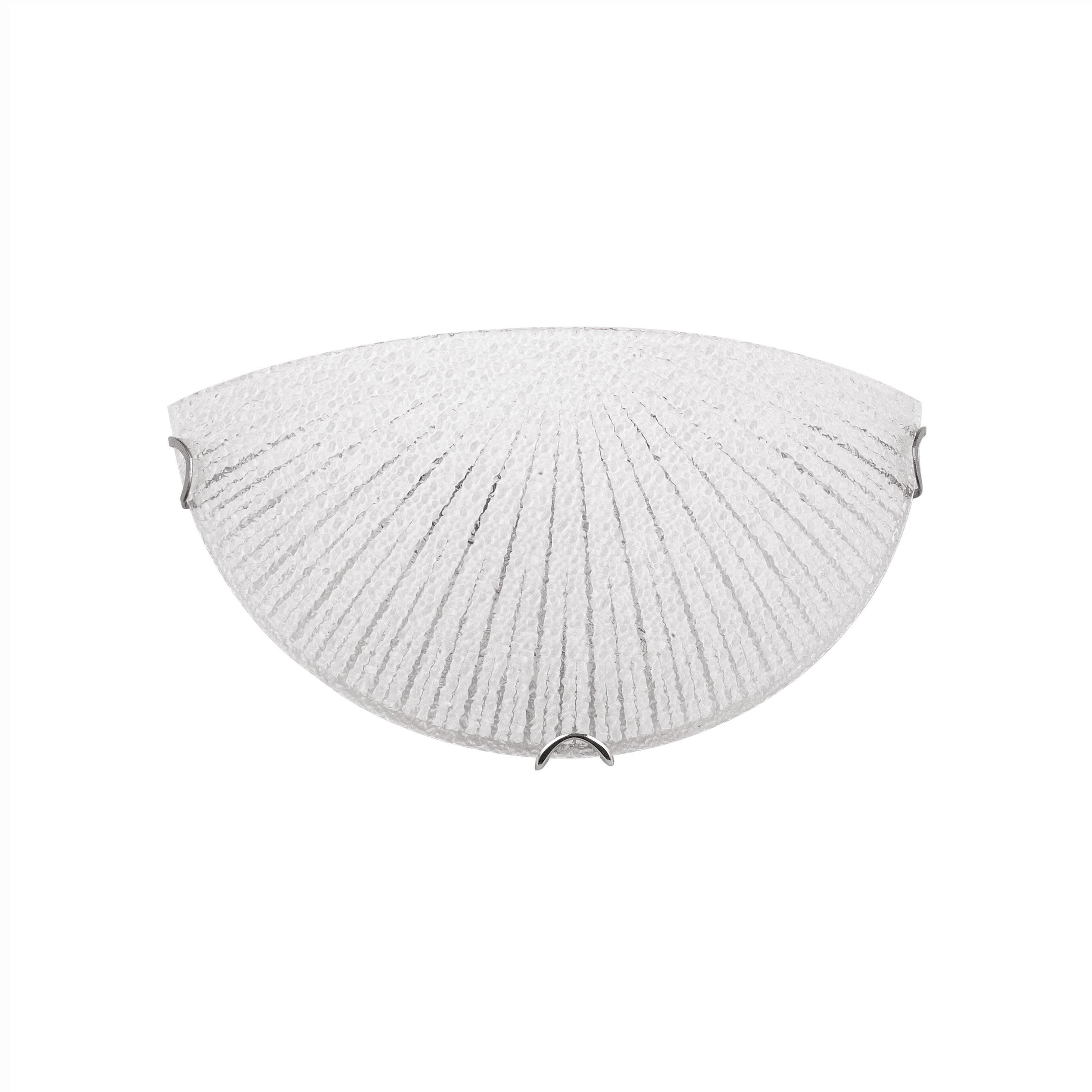 Nova Luce Shell - applique murale - x - blanc et chrome