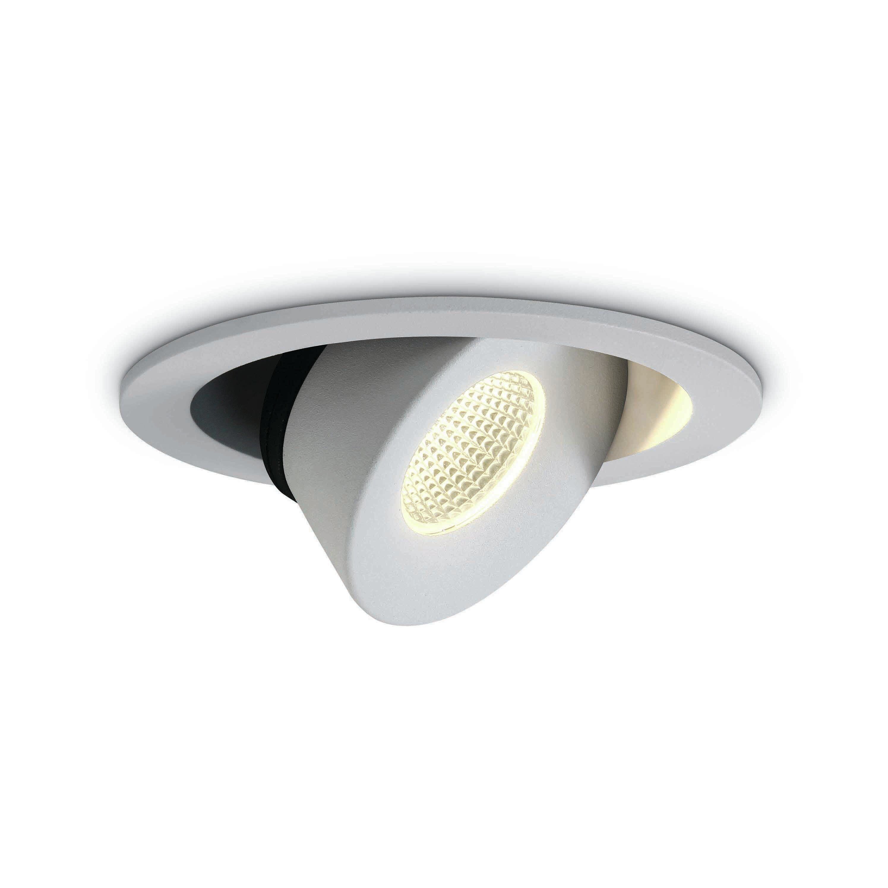 ONE Light Extractible 12W Gamme - spot à encastrer - Ø 90 mm, Ø 80 mm à encastrer - 12W LED dimmable inclus - blanc