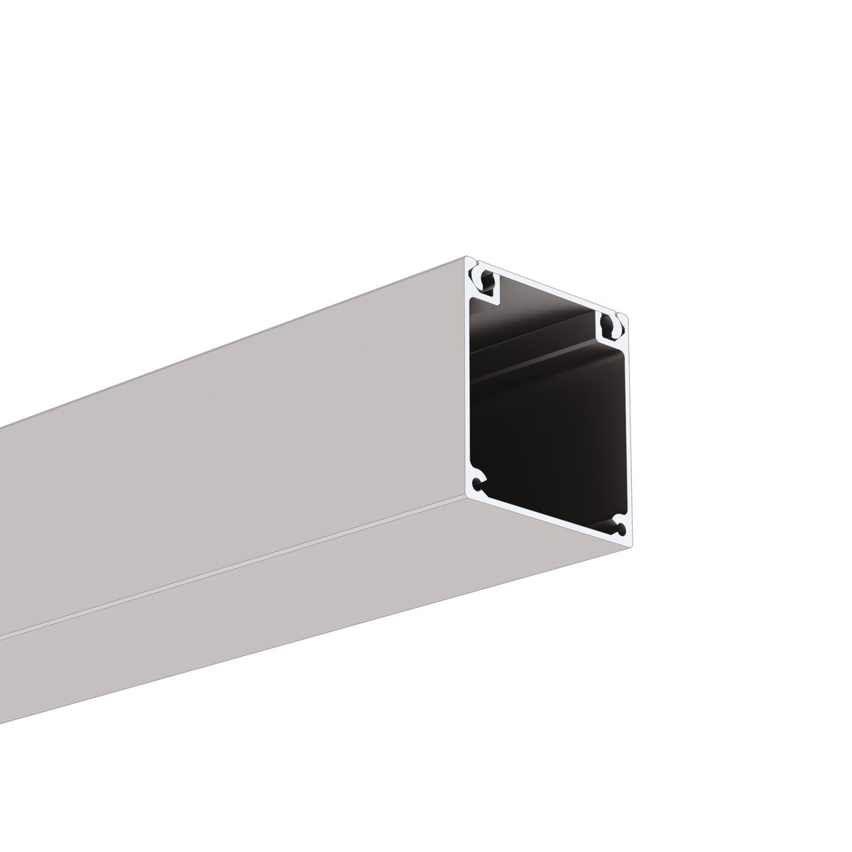 KLUS Nibo - Profilé LED - 4,99 x 5,2 cm - longueur - argent anodisé