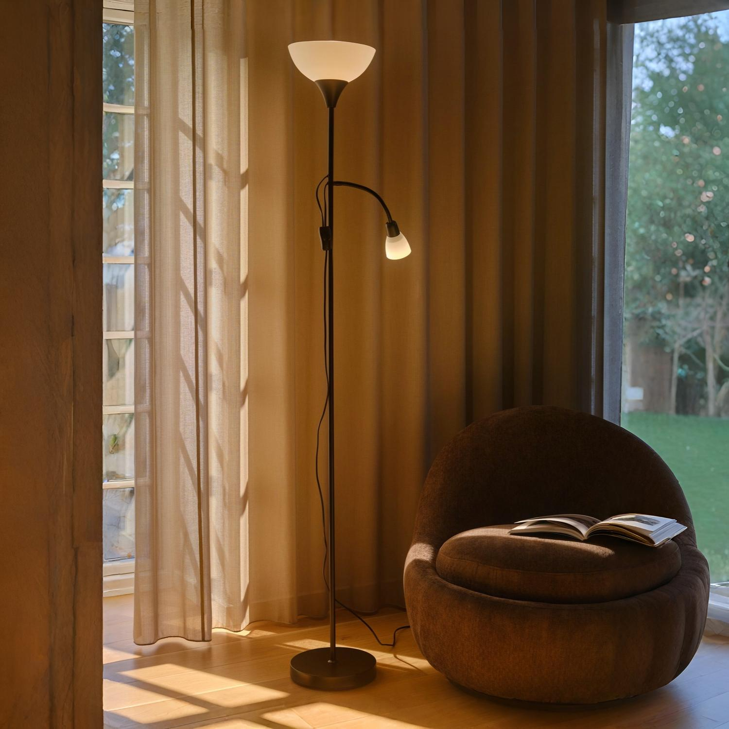 Nordlux Lauria - lampadaire - Ø cm - noir
