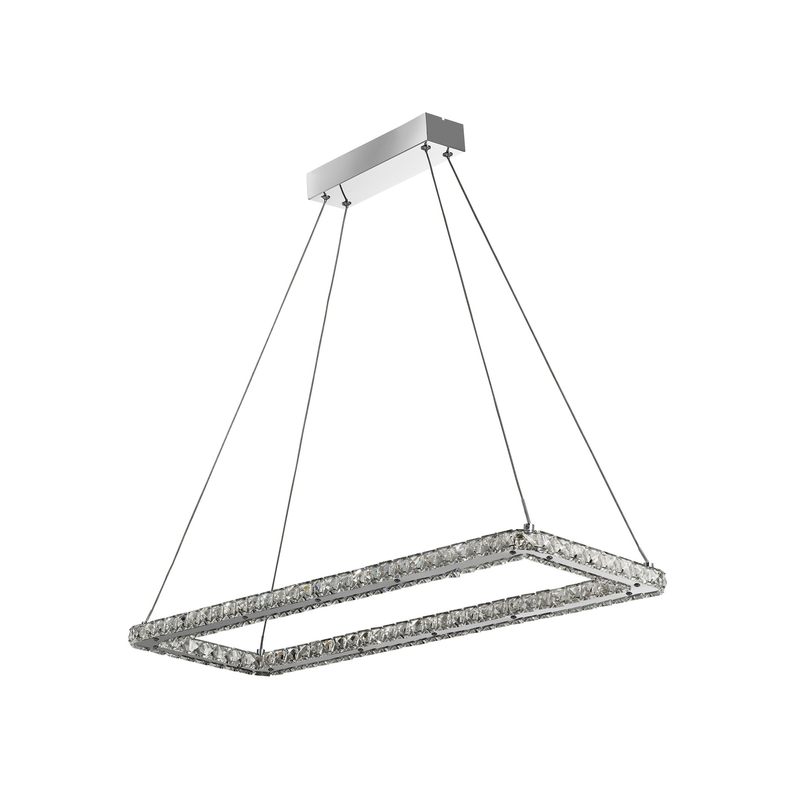 Searchlight Clover - lampe suspendue - x - 30W LED inclus - chrome