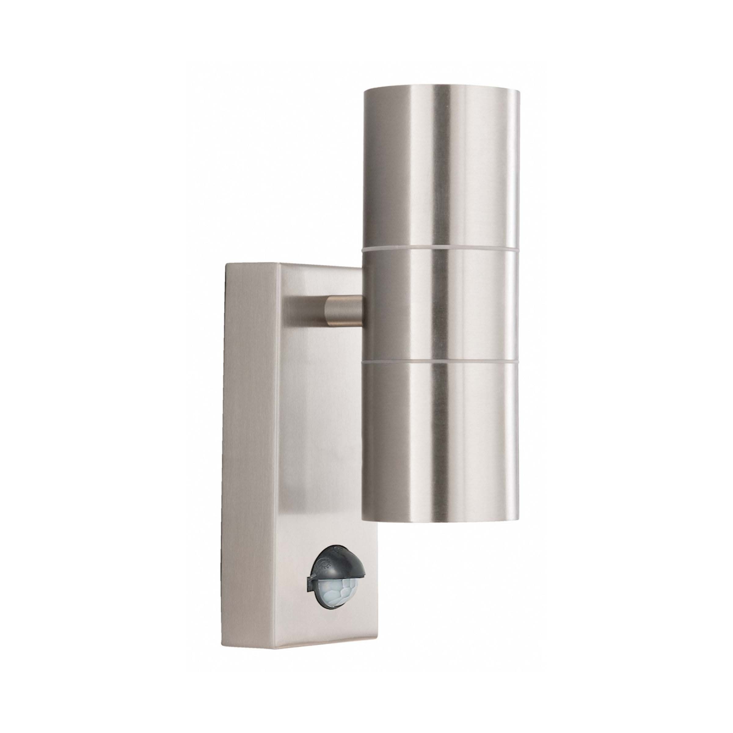 Searchlight Watford - Applique d"extérieur avec détecteur de mouvement - ,5 cm - IP44 - acier inoxydable