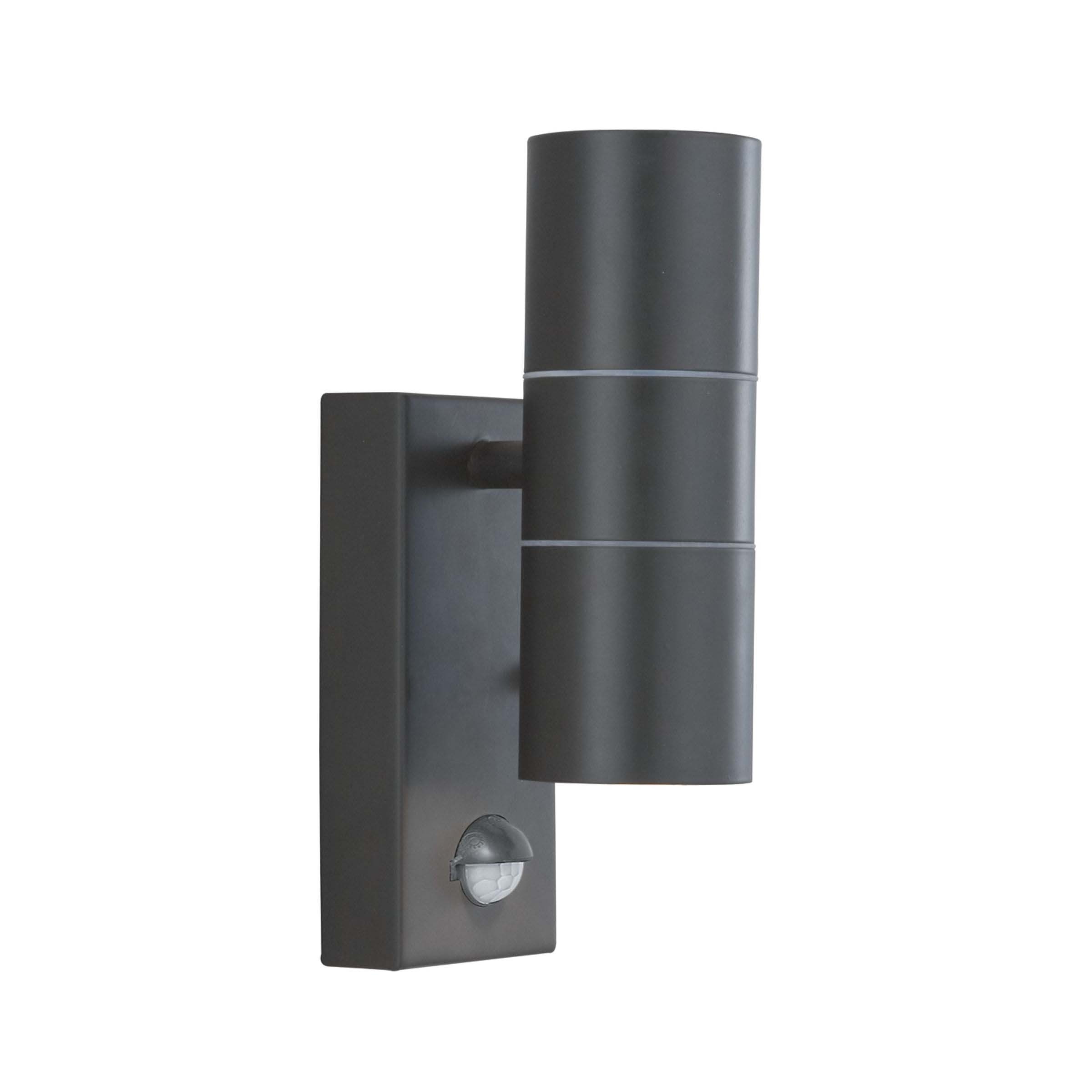 Searchlight Watford - Applique d"extérieur avec détecteur de mouvement - ,5 cm - IP44 - noir satiné