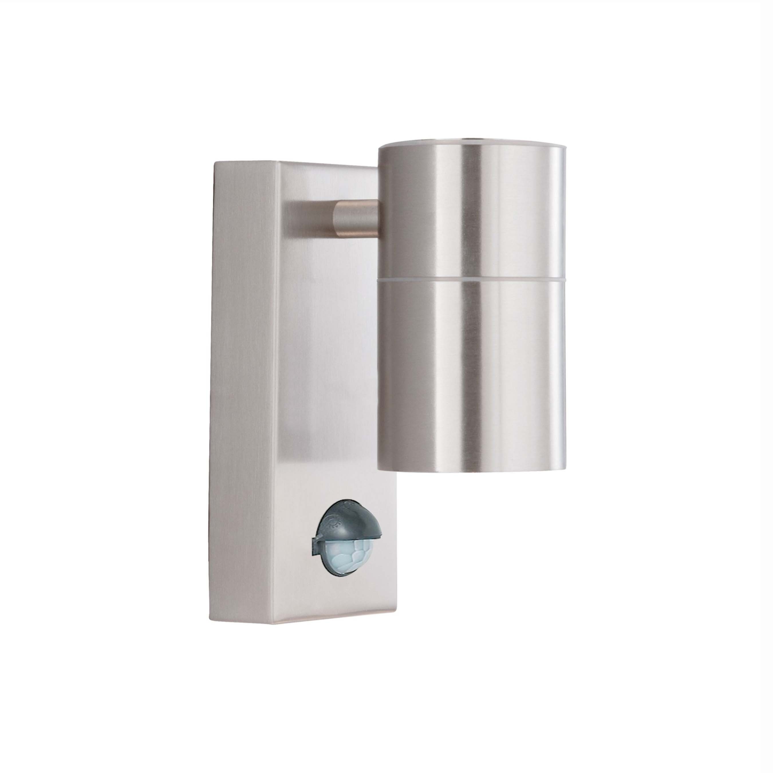 Searchlight Poole - Applique d"extérieur avec détecteur - cm - IP44 - acier inoxydable