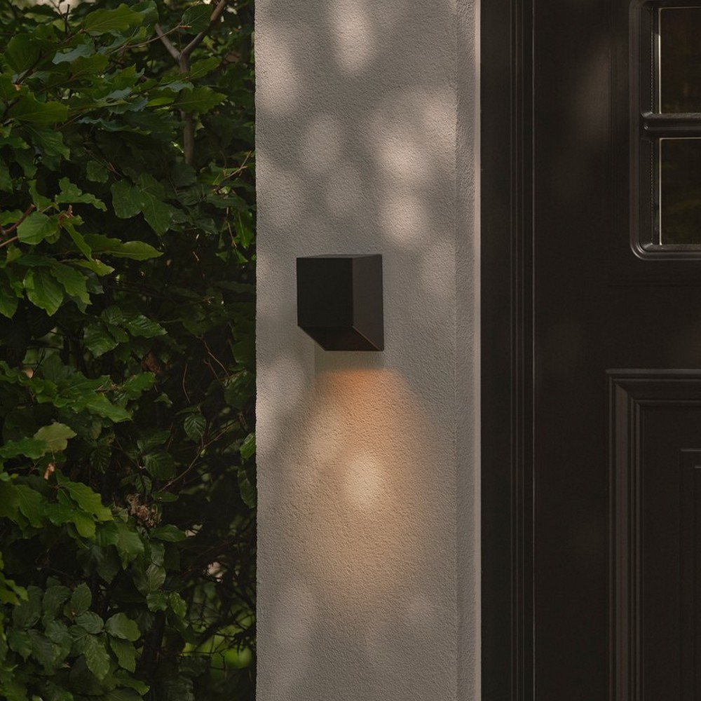 Nordlux Nico Square - applique murale extérieure - x 9,5 cm - IP54 - noir