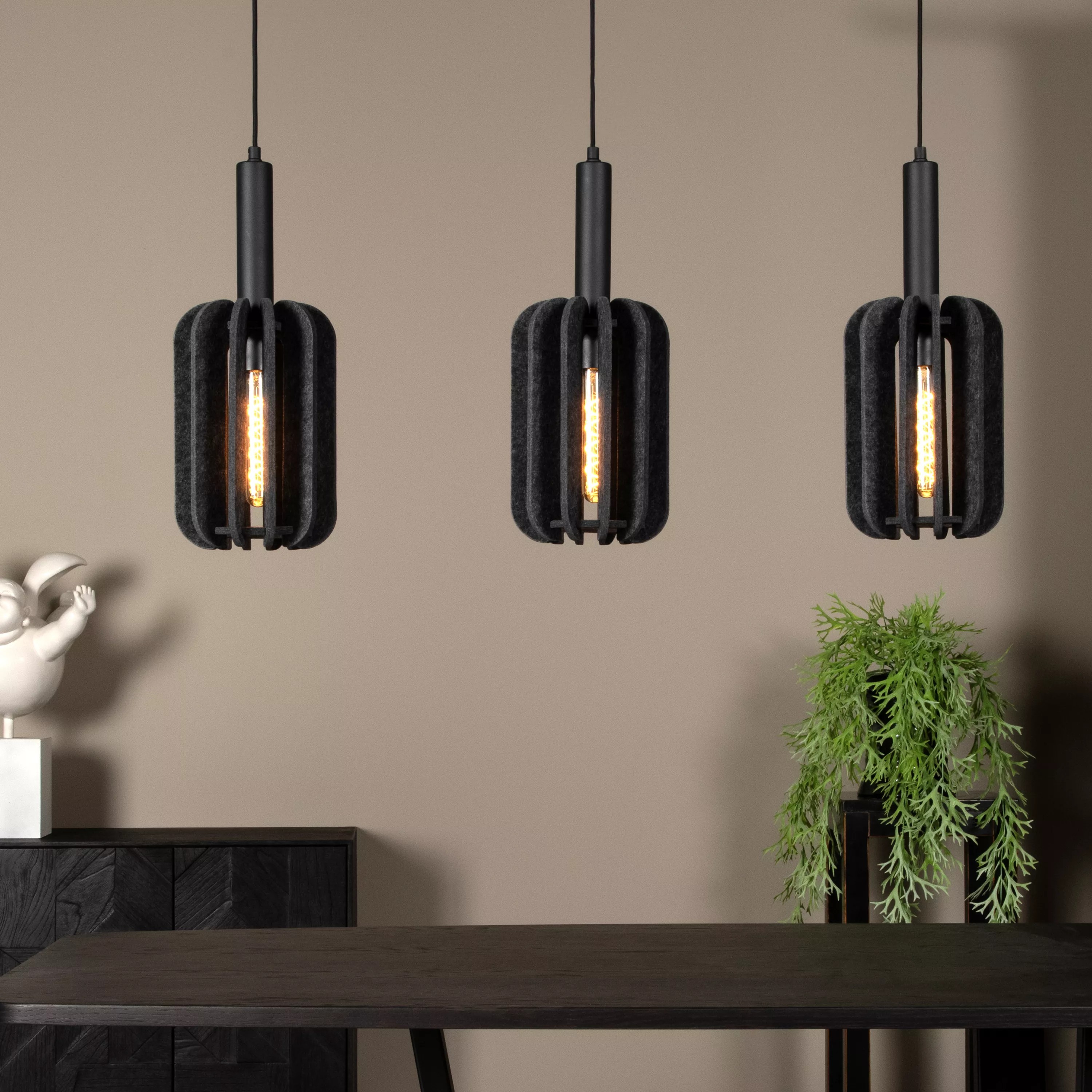 Lucide Rafal - lampe suspendue - x - gris