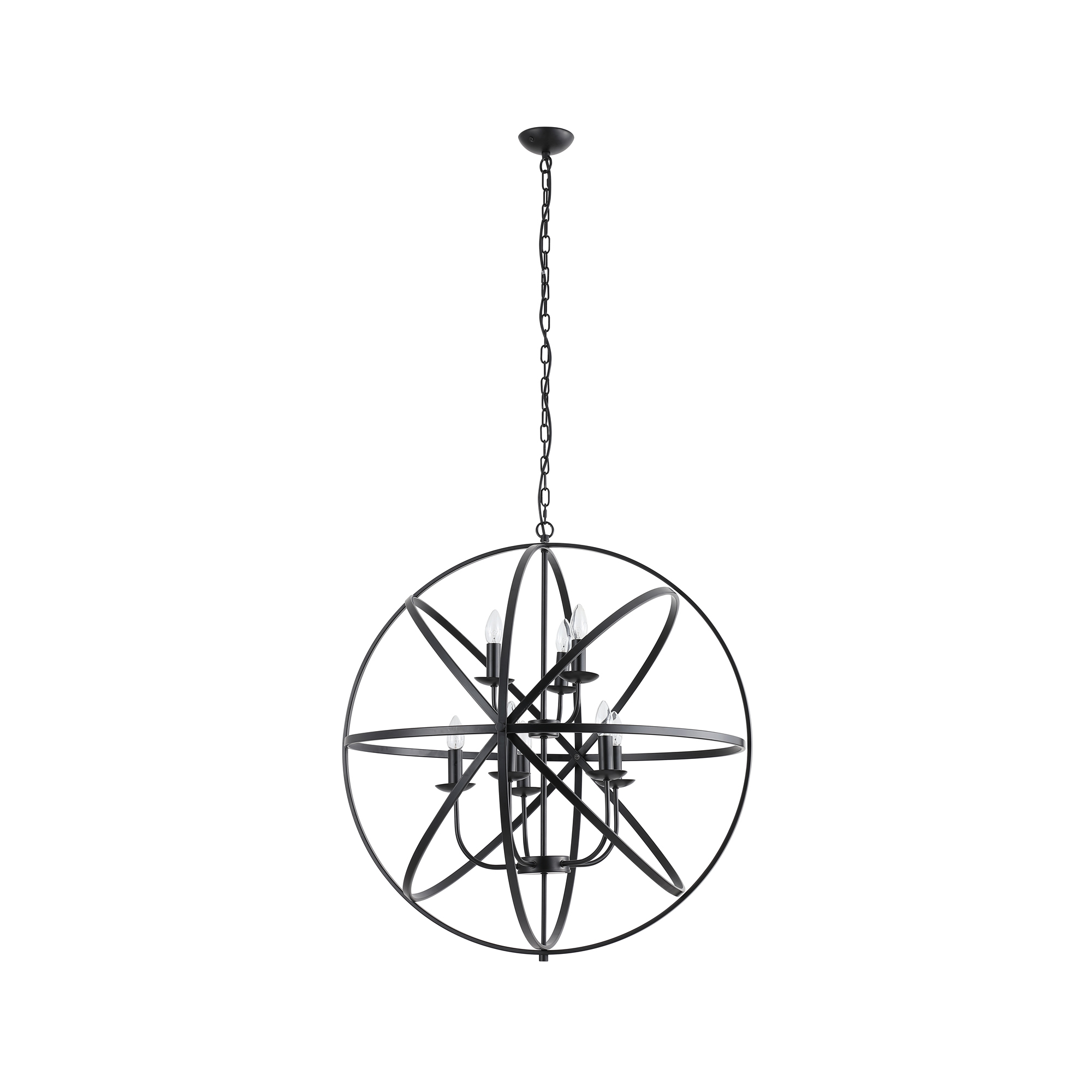 Searchlight Orbit - lampe suspendue - Ø cm - noir mat