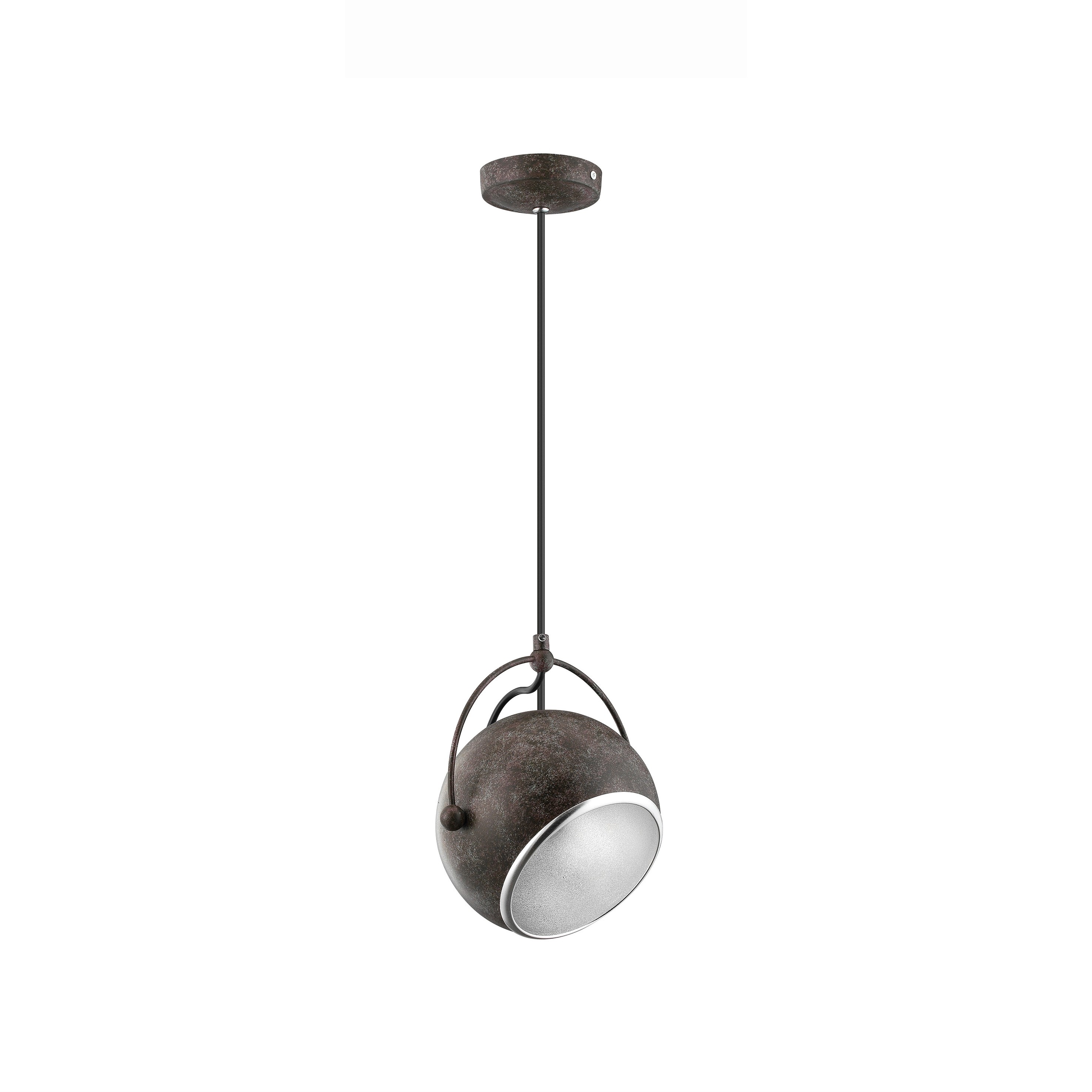 Nova Luce Degli - lampe suspendue - Ø cm - métal rouille