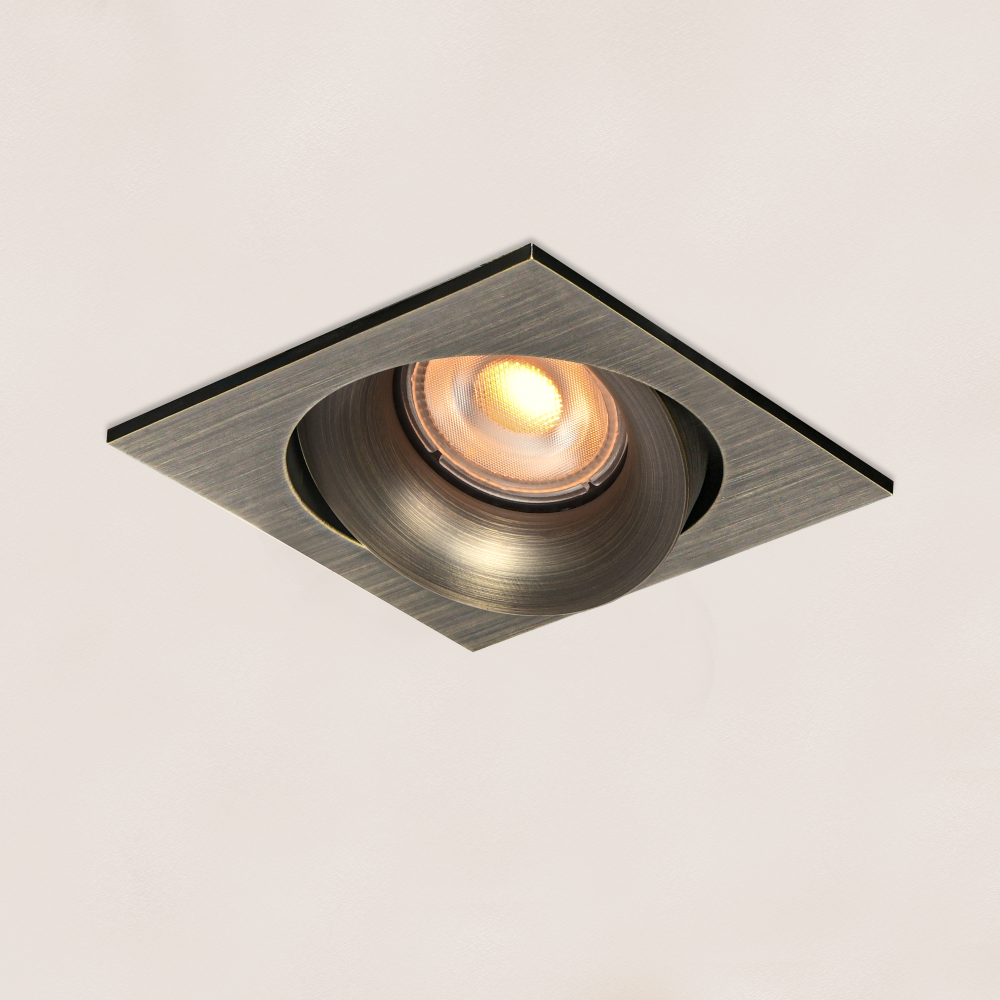 Artdelight Alice - spot encastré - mm, mm taille d"encastrement - bronze antique