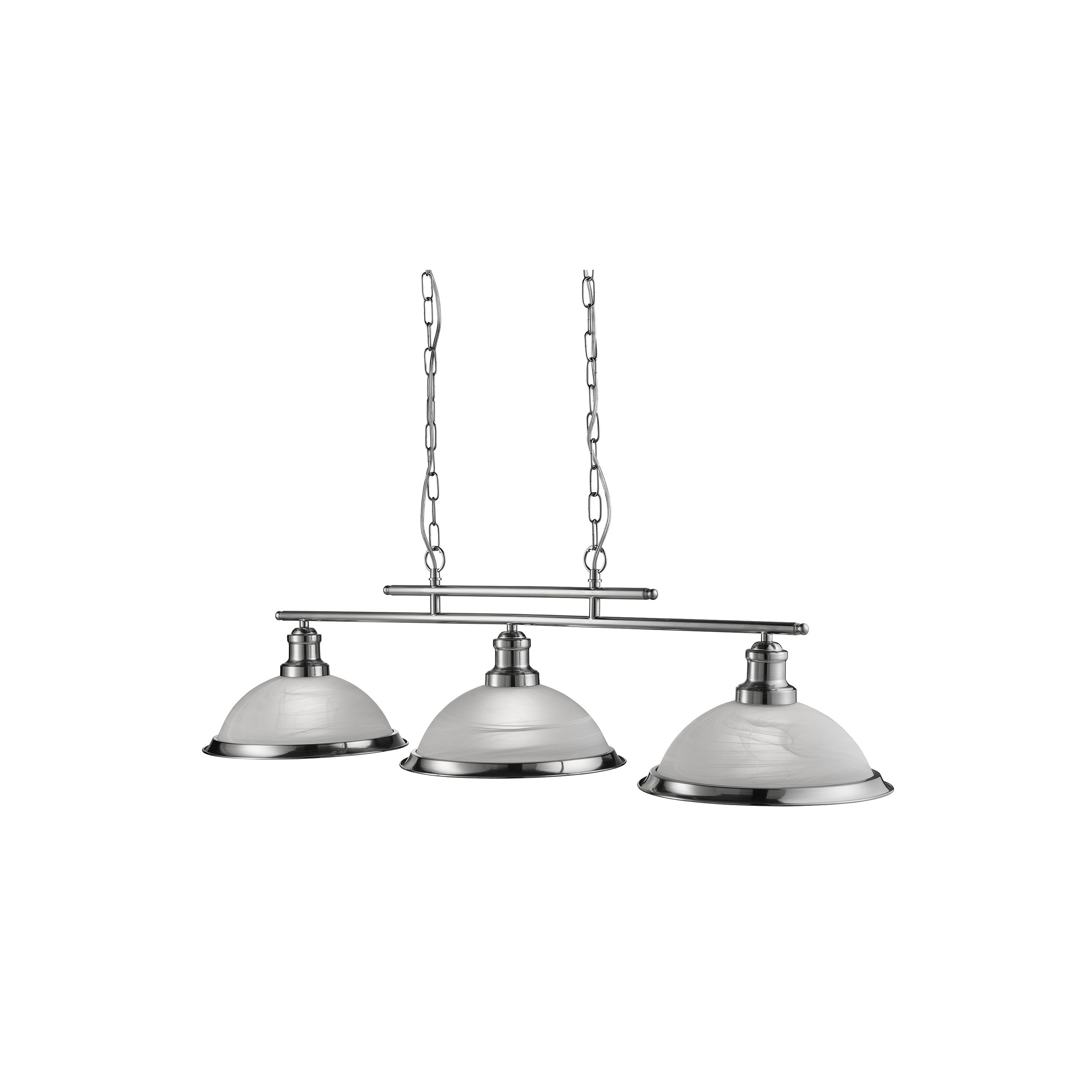 Searchlight Bistro - lampe suspendue - x - argent satiné