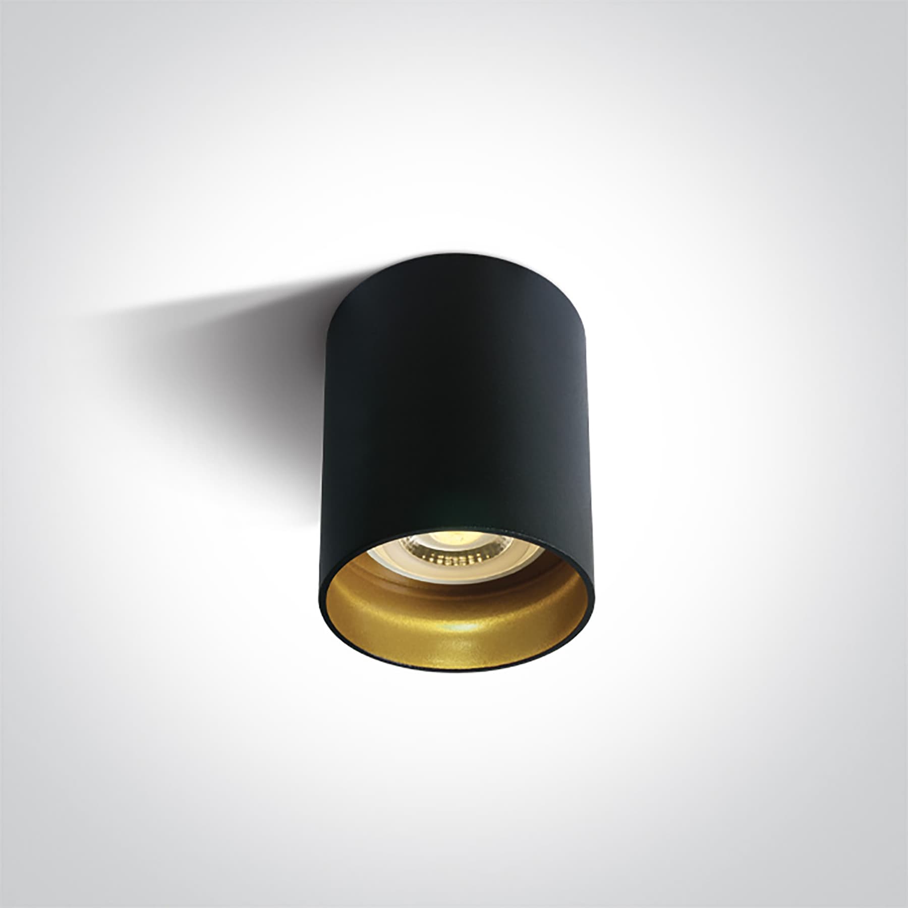ONE Light GU10 Dark Light - spot en saillie 1L - Ø 6,8 x 9,5 cm - noir