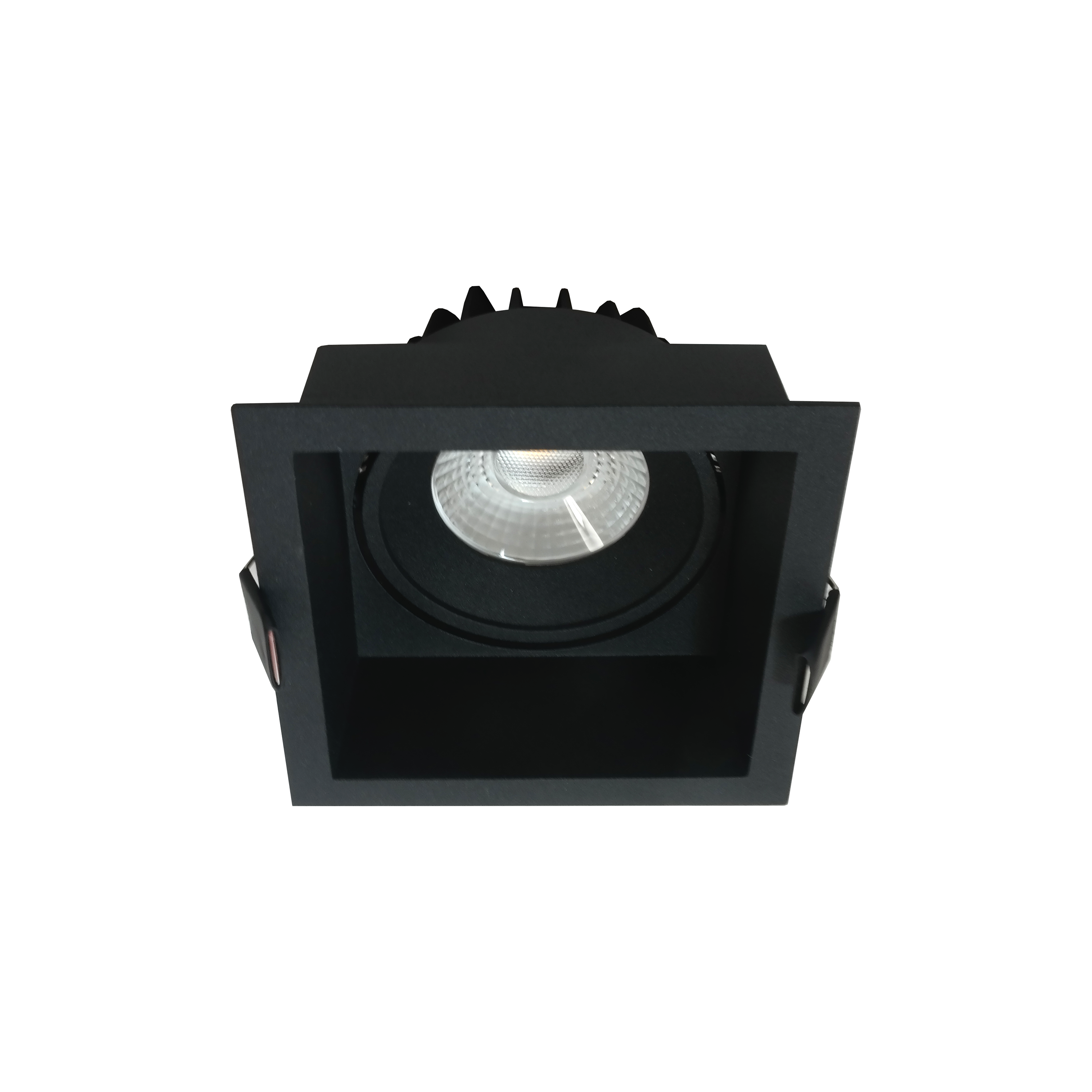 Artdelight Vibs - spot encastrable - mm, Ø 80 mm encastrable - 10W LED dimmable inclus - IP44 - noir