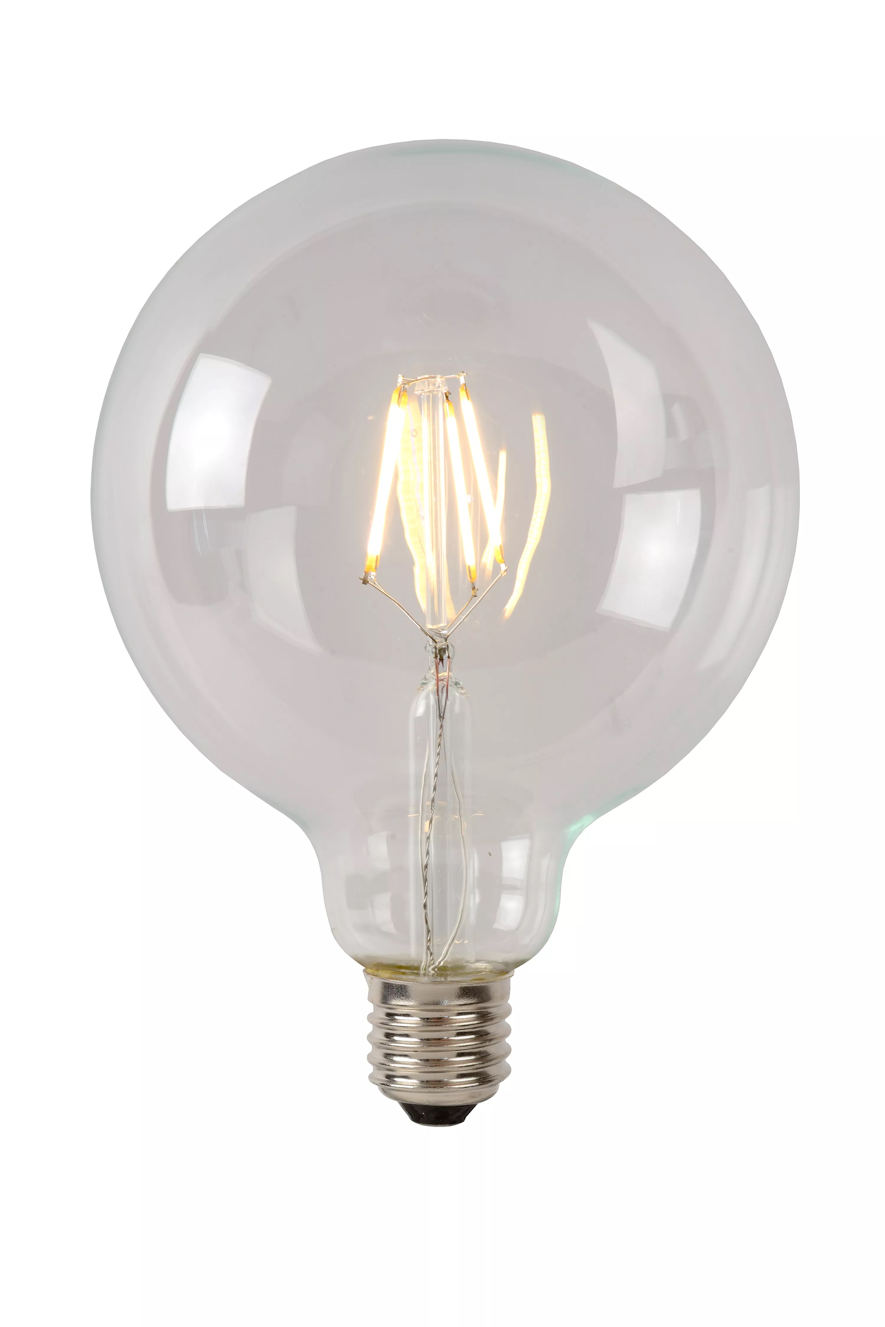 Lucide Lampe à incandescence LED classe B - Ø 12,5 x 17,5 cm - E27 - 7W dimmable - 2700K - transparent