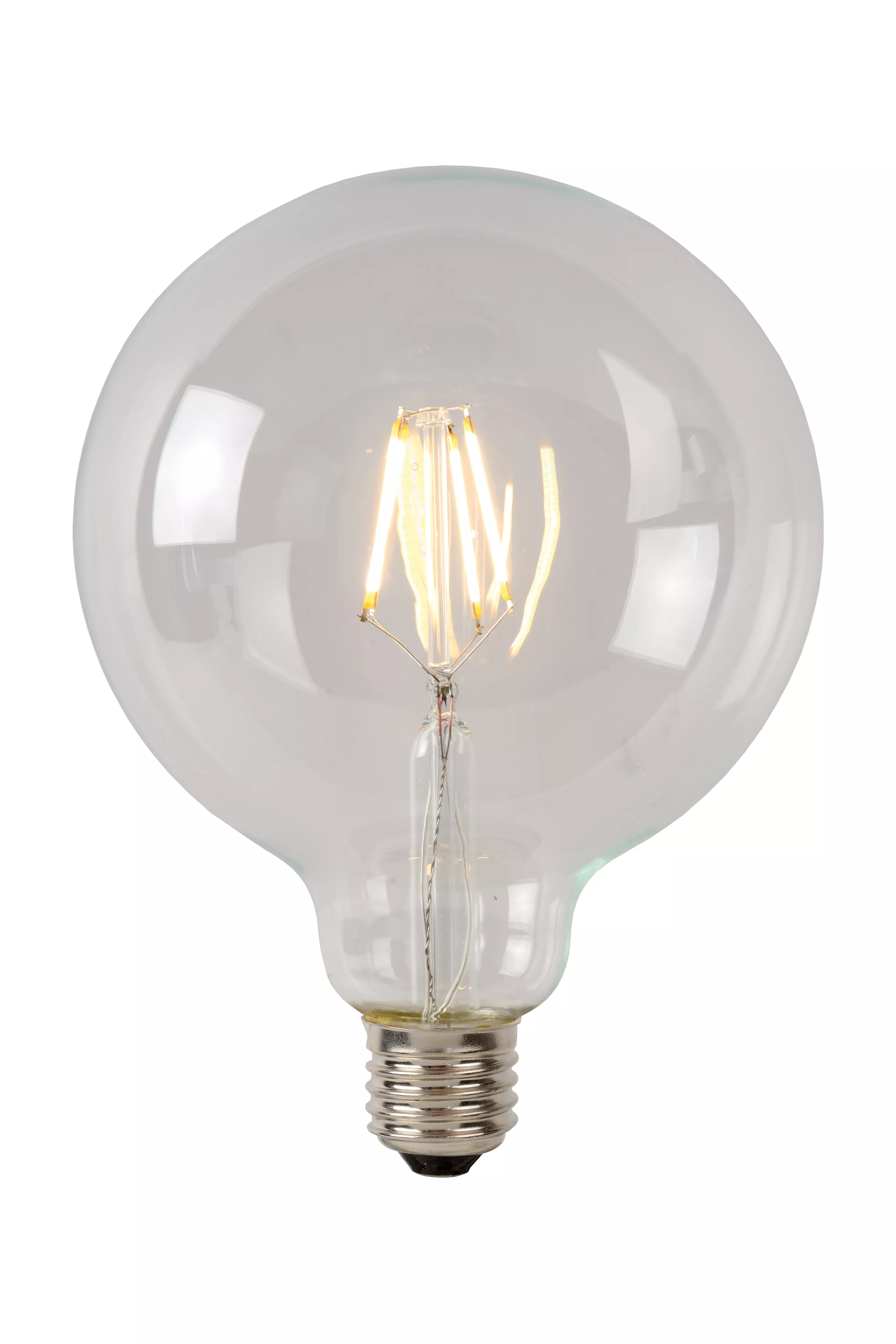 Lucide Lampe à incandescence LED classe B - Ø 9,5 x 13,8 cm - E27 - 7W dimmable - 2700K - transparent