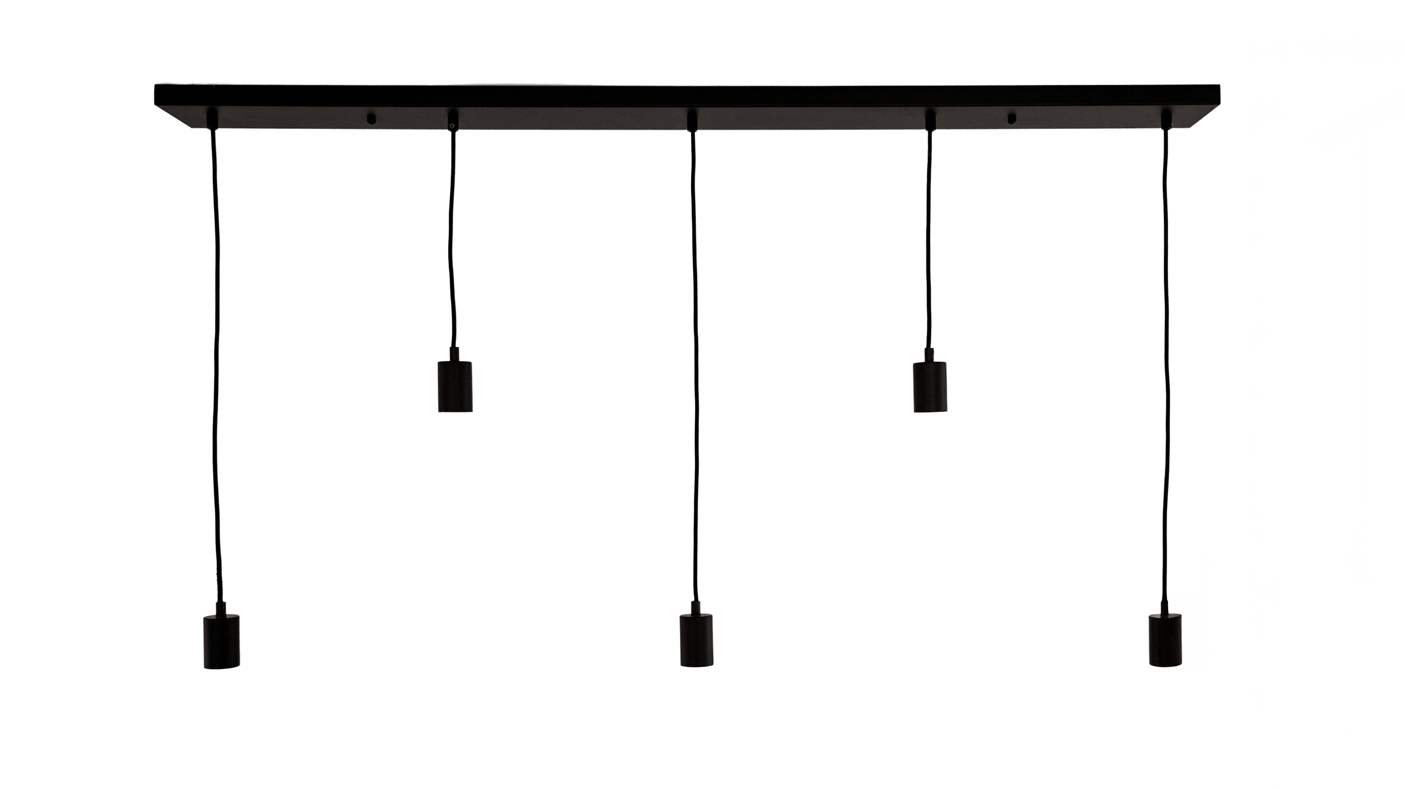 Roi Du Luminaire Ensemble - lampe suspendue 5L - x - noir