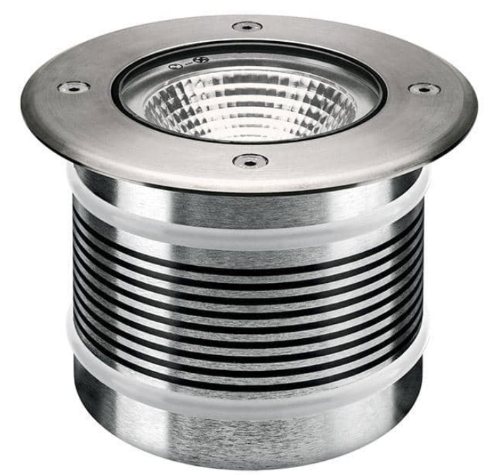 Spot intégré au sol pour l"extérieur - Ø 145 mm - encastré 145 mm - 20,5W inclus - IP67 - métal