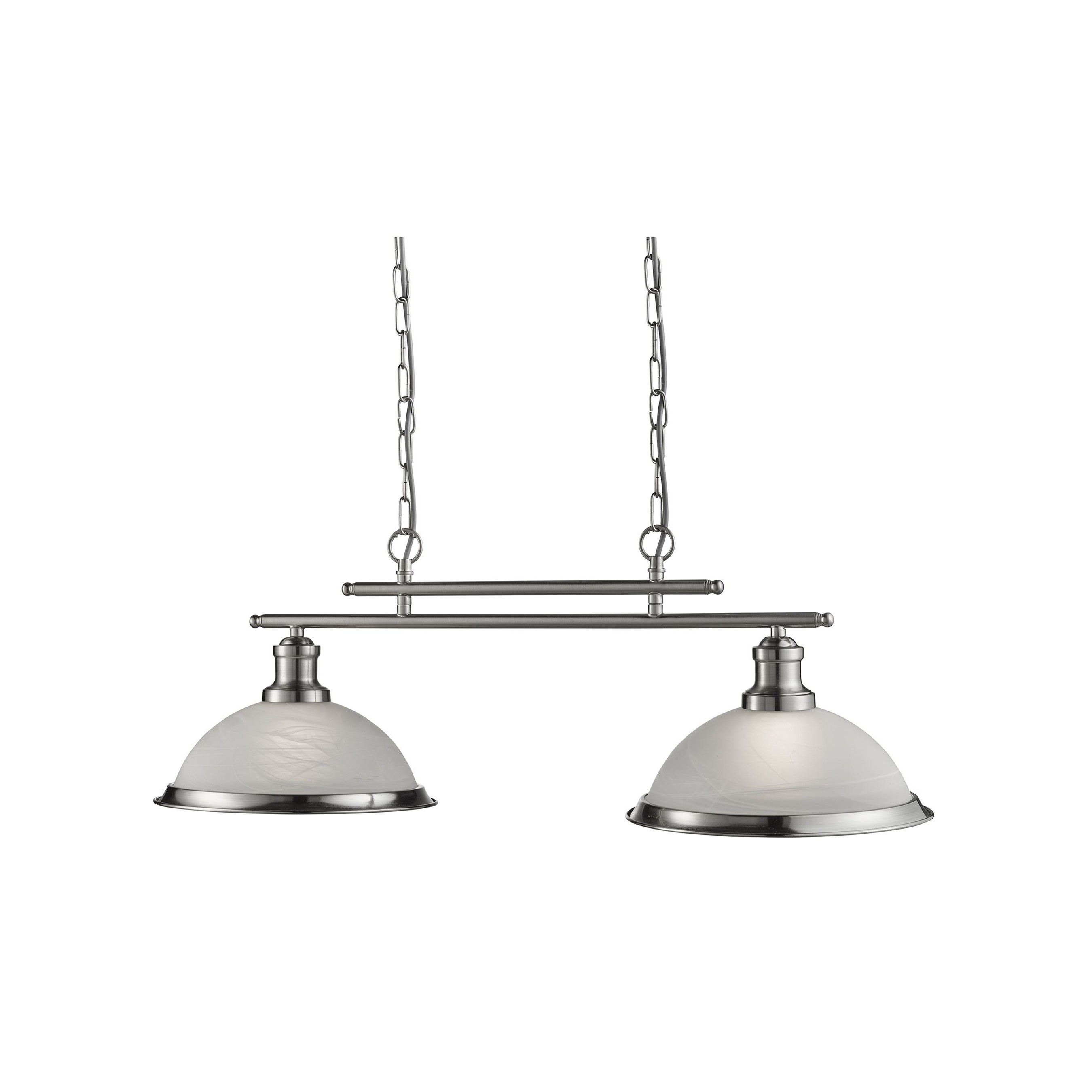 Searchlight Bistro - lampe suspendue - x - argent satiné