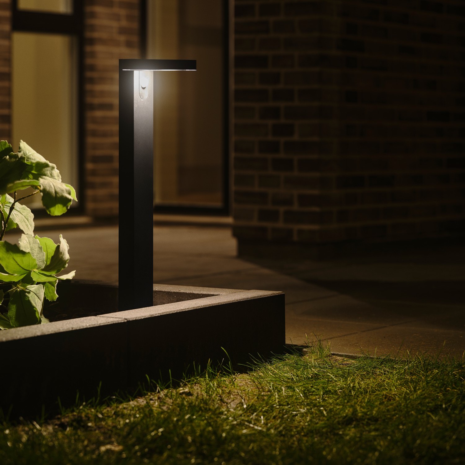 Nordlux Rica Square Solar - lampe de jardin sur pique à énergie solaire - Ø cm - 5W LED inclus. - IP44 - noir