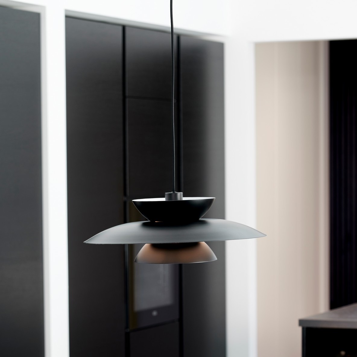 Nordlux Carmen - lampe suspendue - Ø cm - noir