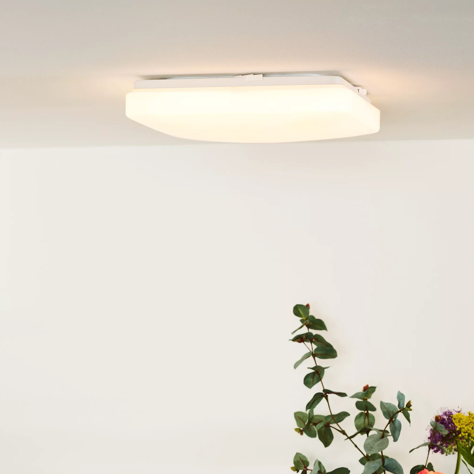 Lucide Otis - plafonnier - x 6 cm - 22W LED inclus - opale