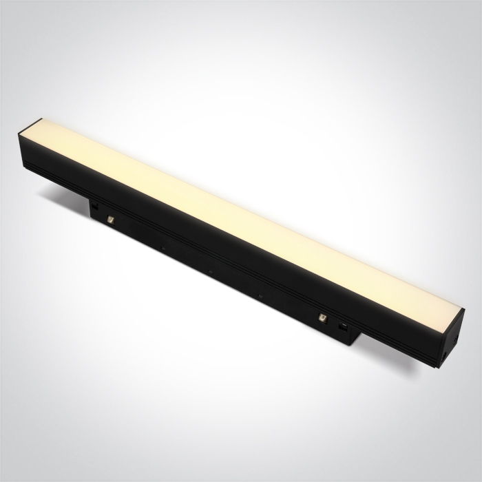ONE Light système de rail magnétique MINI & MIDI - barre de rail - 30 x 2,4 cm - 8W LED incluse - noir