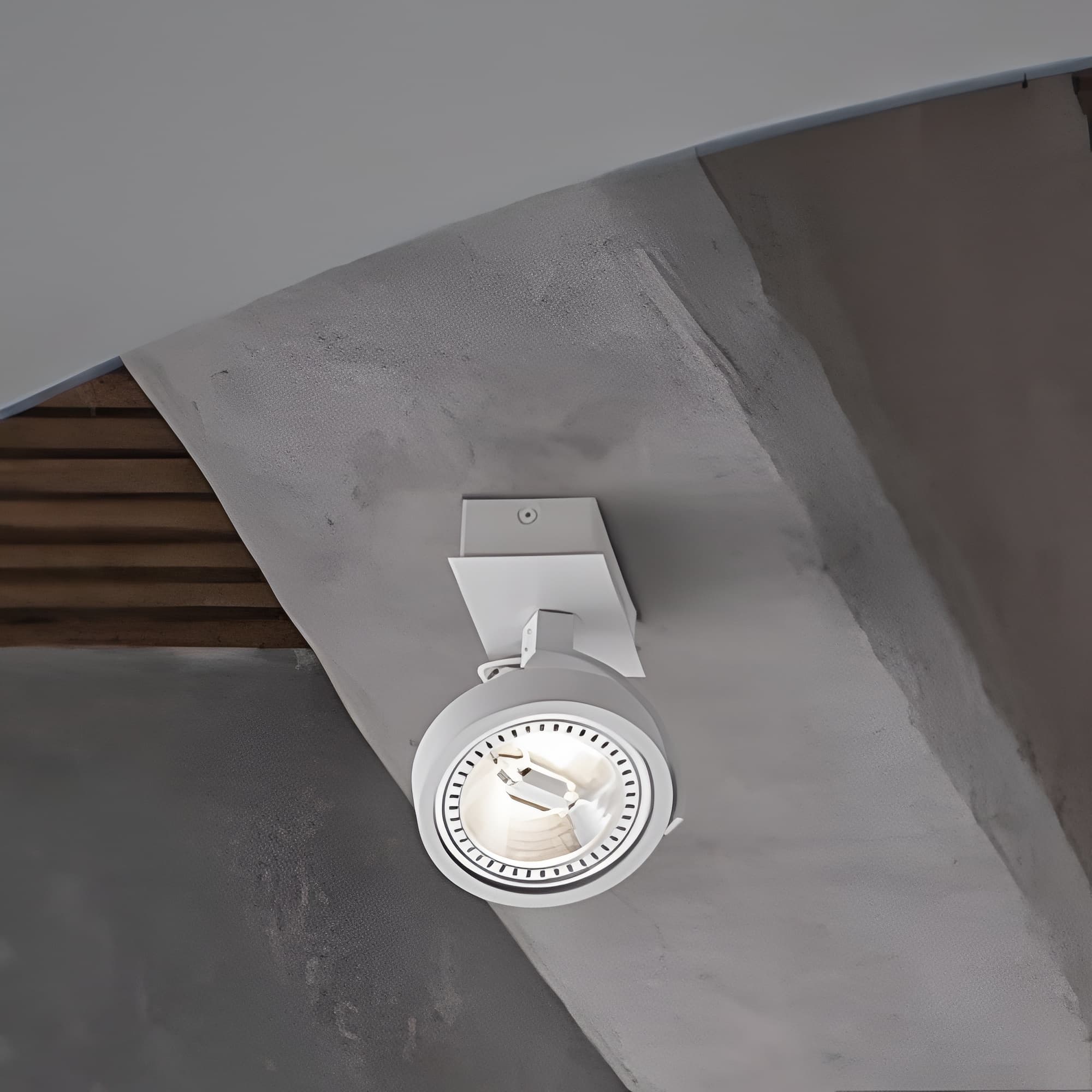 Nova Luce Thomas - spot en saillie - x 14,5 cm - blanc