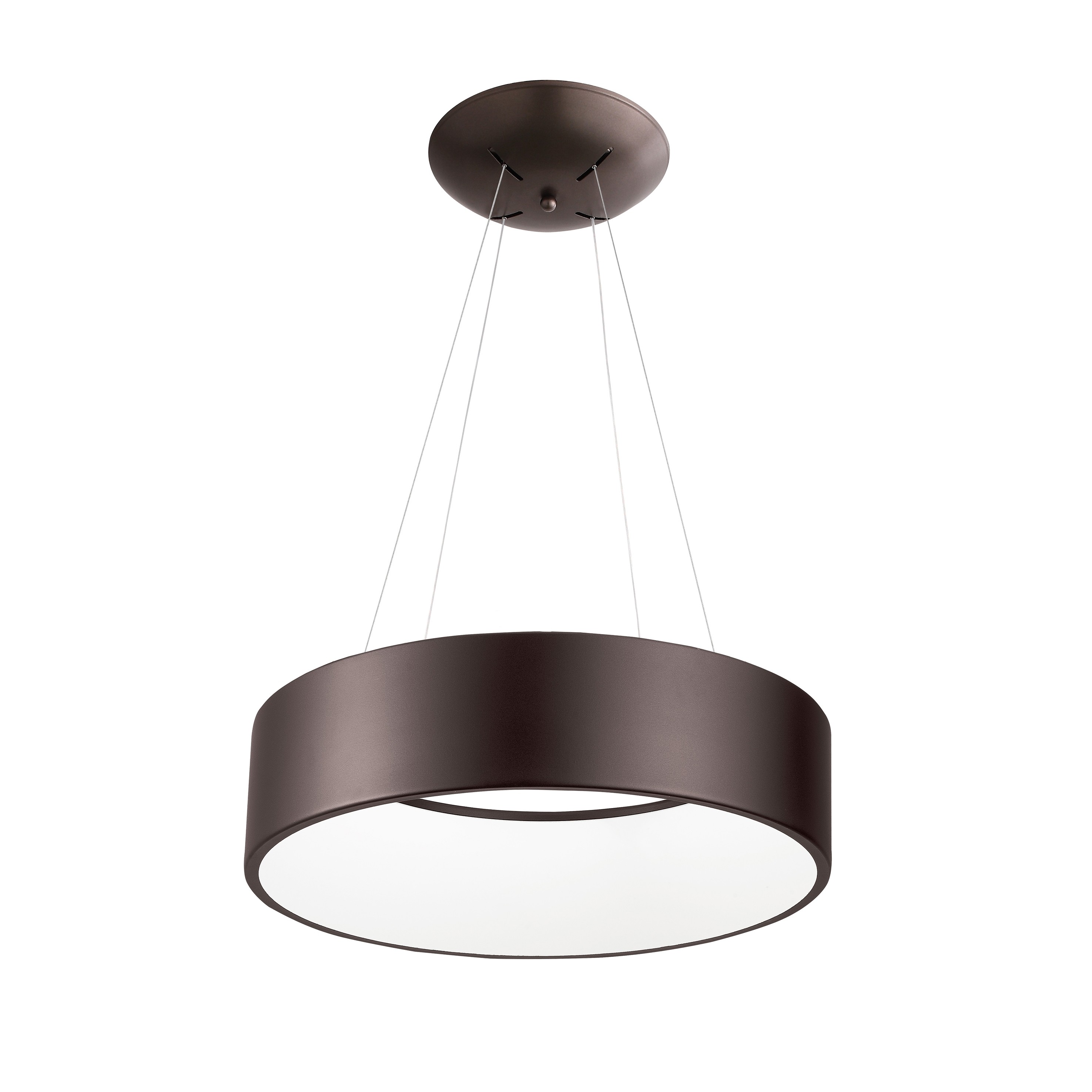 Nova Luce Rando - lampe suspendue - Ø cm - 32W dimmable LED inclus - brun café