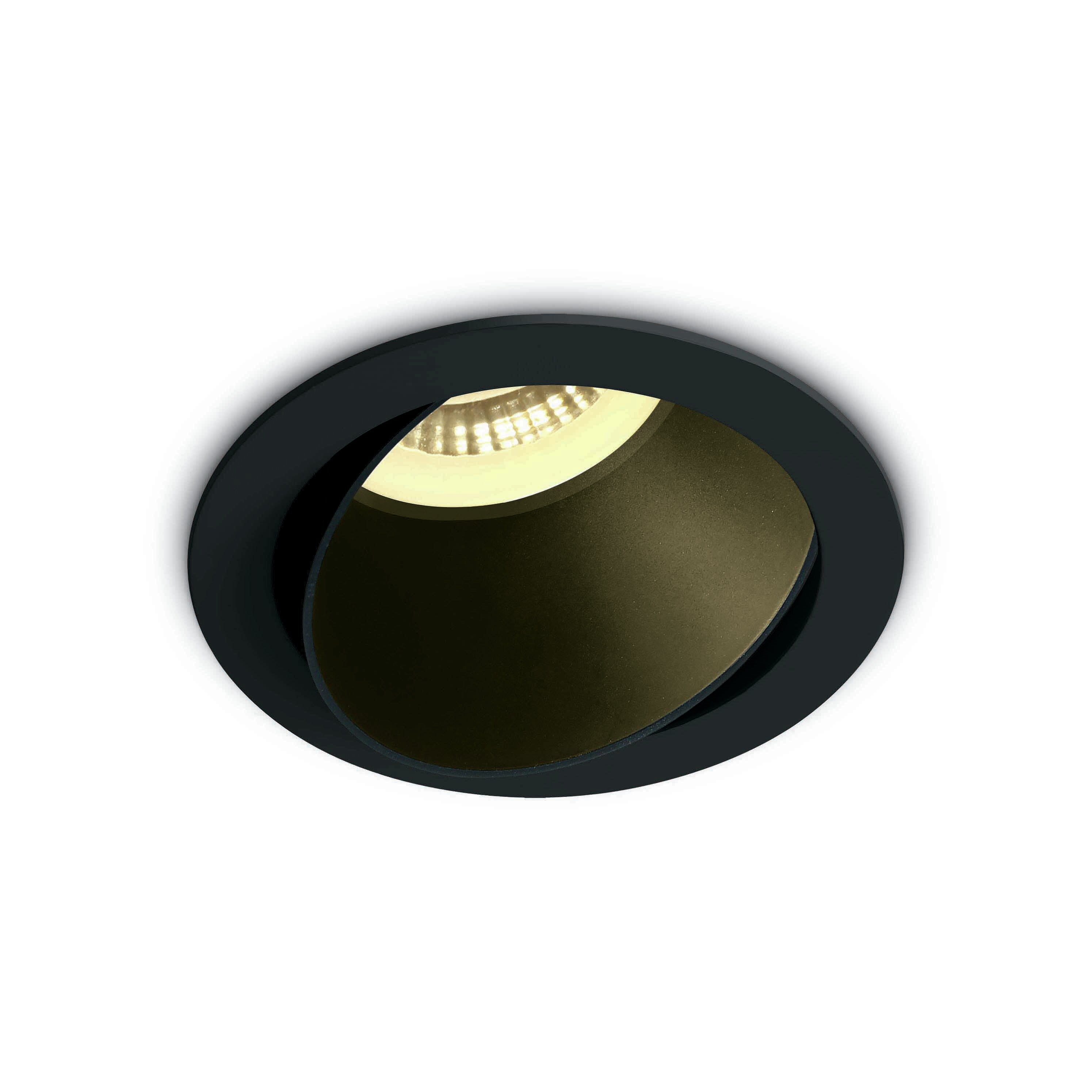 ONE Light Chill Out - spot encastrable - Ø 79 mm, Ø 72 mm encastrable - noir