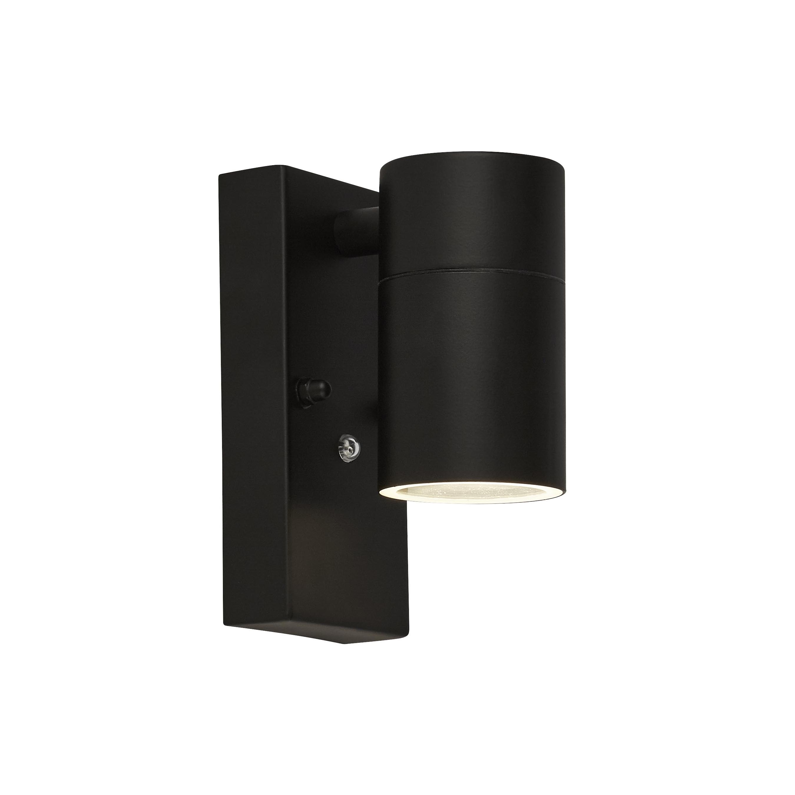 Searchlight Highbridge - Applique d"extérieur avec détecteur jour/nuit - cm - IP44 - noir