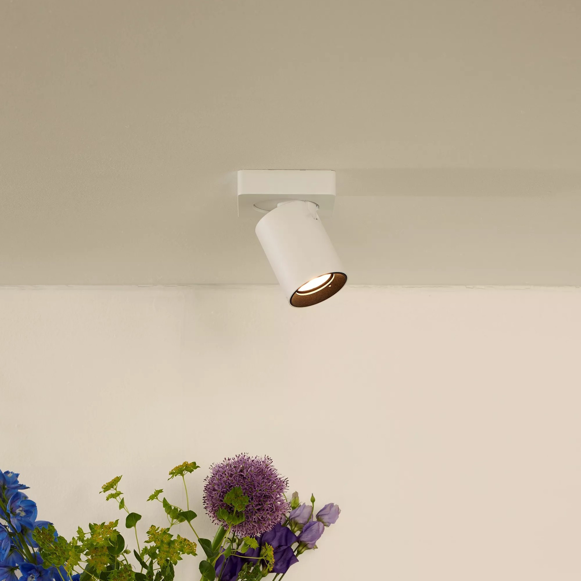 Lucide Nigel - spot en saillie - x 11,3 cm - 5W dimmable inclus - dim to warm - white