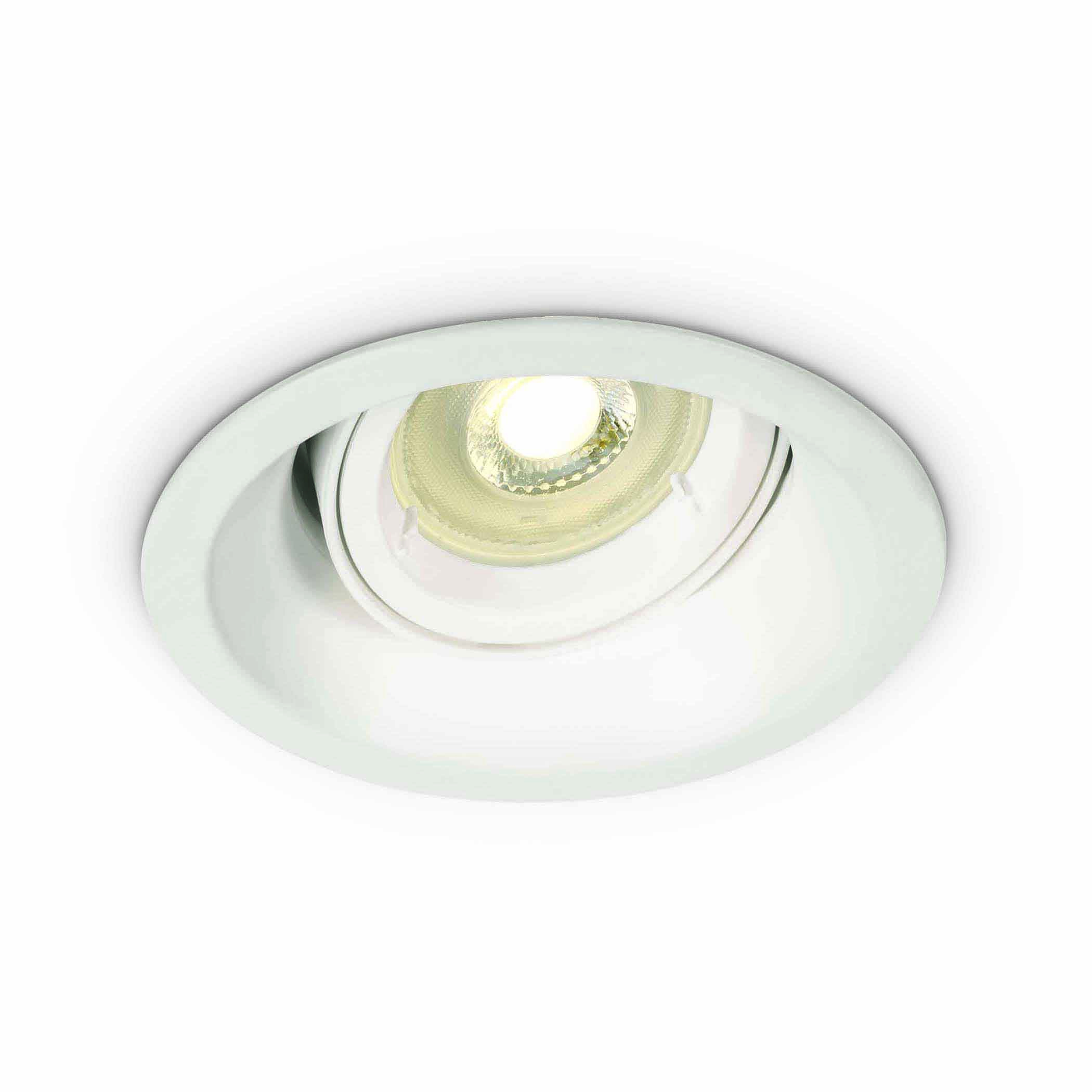 ONE Light Dark Light Round Spots - spot à encastrer - Ø 105 mm, Ø 90 mm encastrable - blanc
