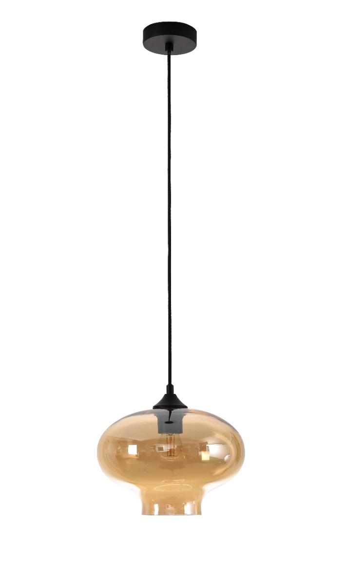 Artdelight Toronto - lampe suspendue - Ø 26,5 x - ambre