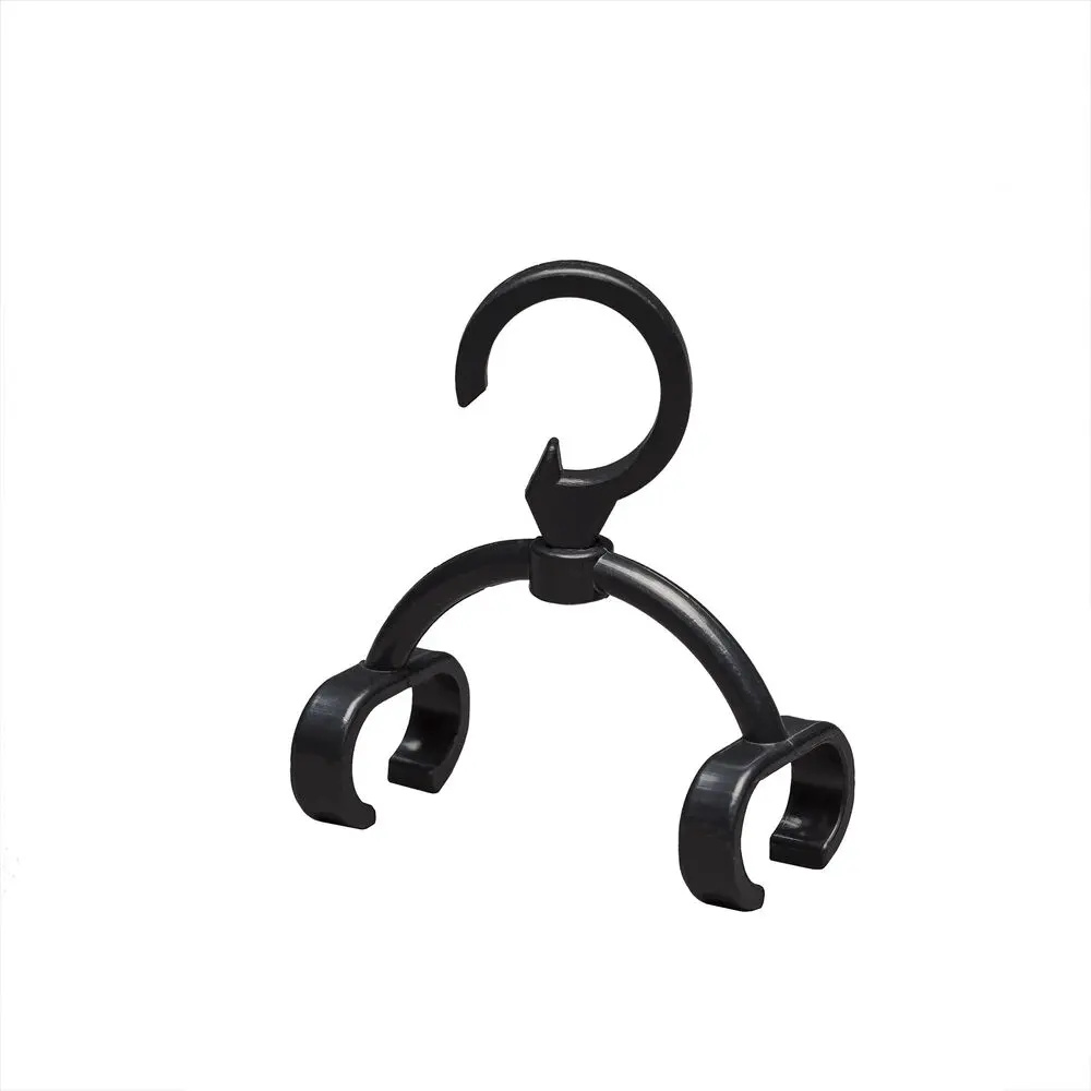 Konstsmide - crochets de suspension pour guirlande lumineuse pour 2392 - 20 pièces - IP44 - noir