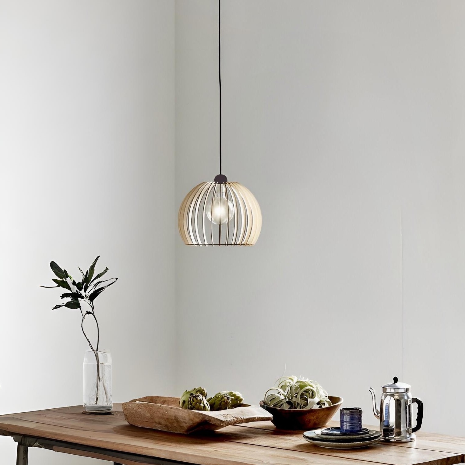 Nordlux Chino 30 - lampe suspendue - Ø cm - brun clair