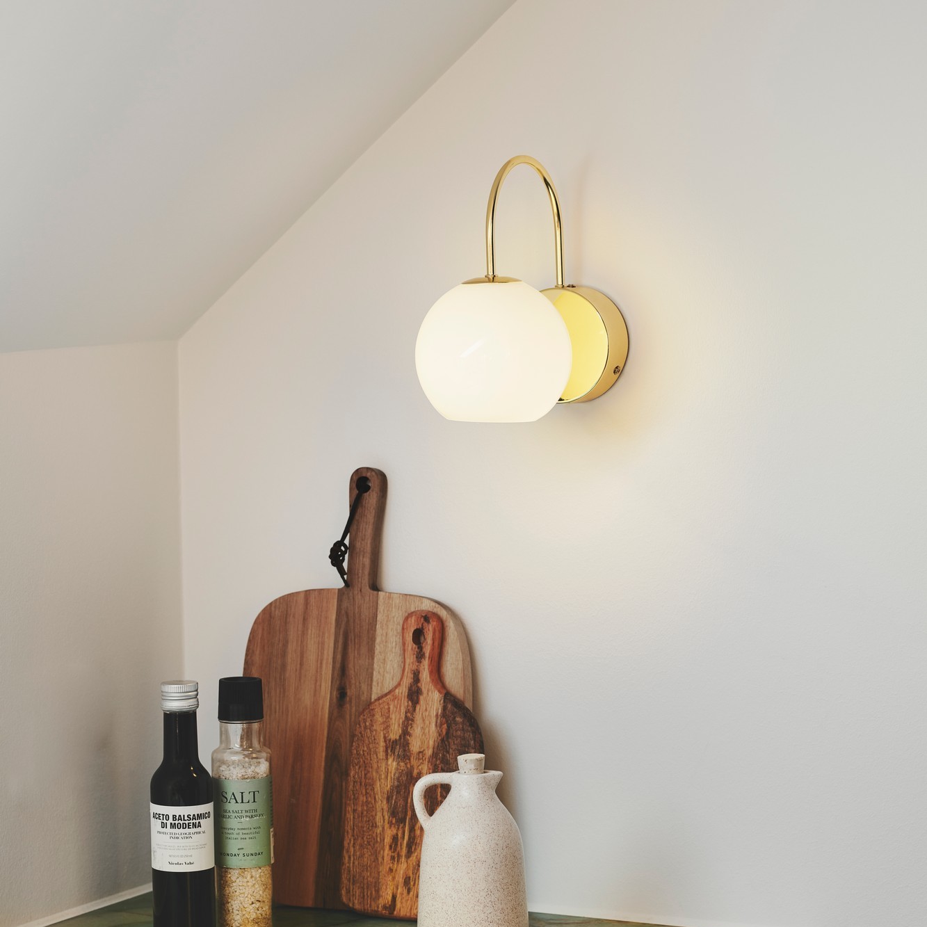 Nordlux Franca - applique murale - Ø cm - laiton