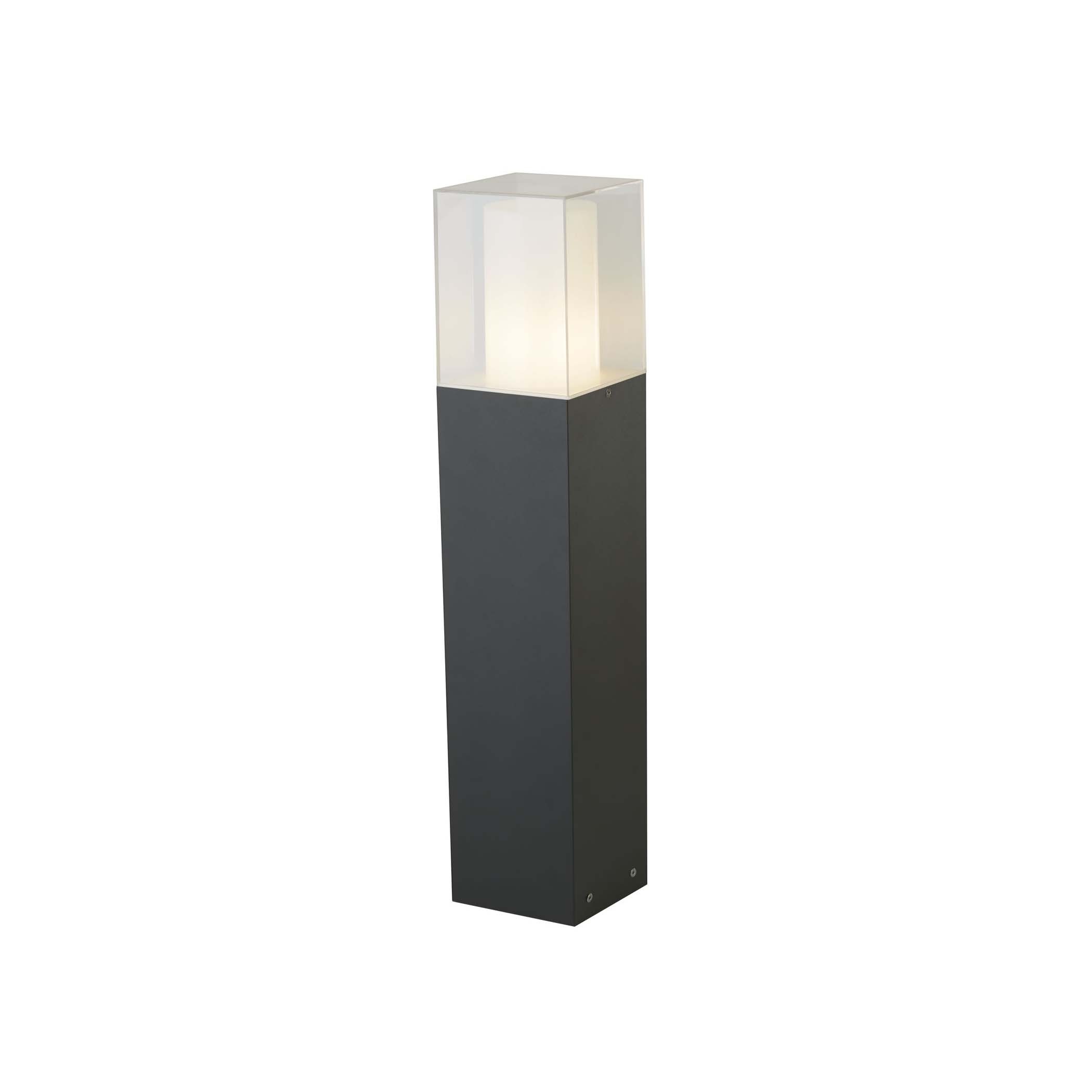 Searchlight Outdoor - poteau de jardin - x - IP44 - gris foncé et blanc