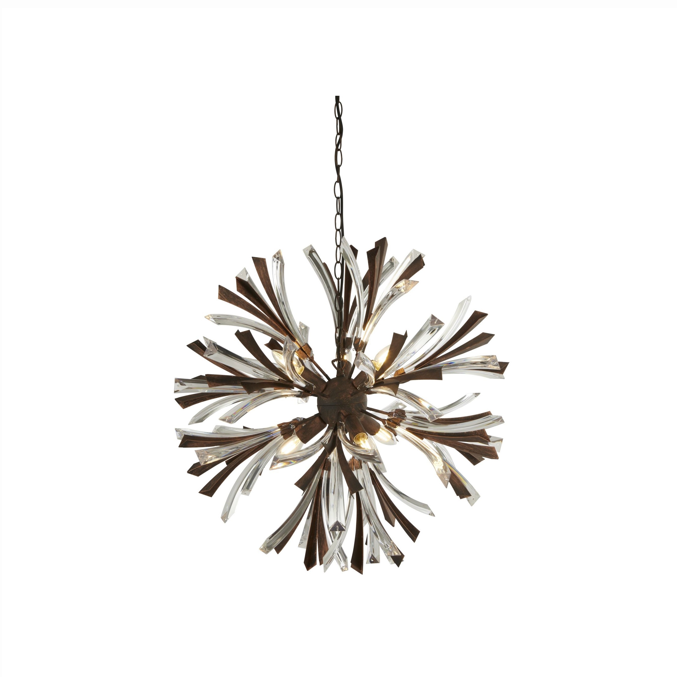 Searchlight Shake - lampe suspendue - Ø cm - or noir brossé