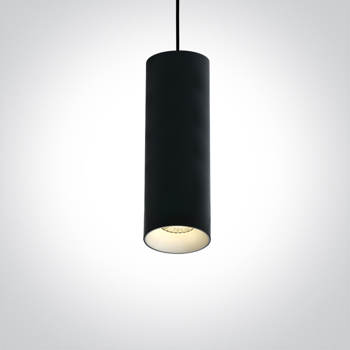 ONE Light Cylinder - lampe suspendue - Ø 7,5 x - noir