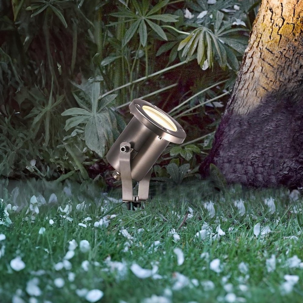 Nordlux Taurus - spot de jardin sur pique - Ø cm - IP54 - acier inoxydable