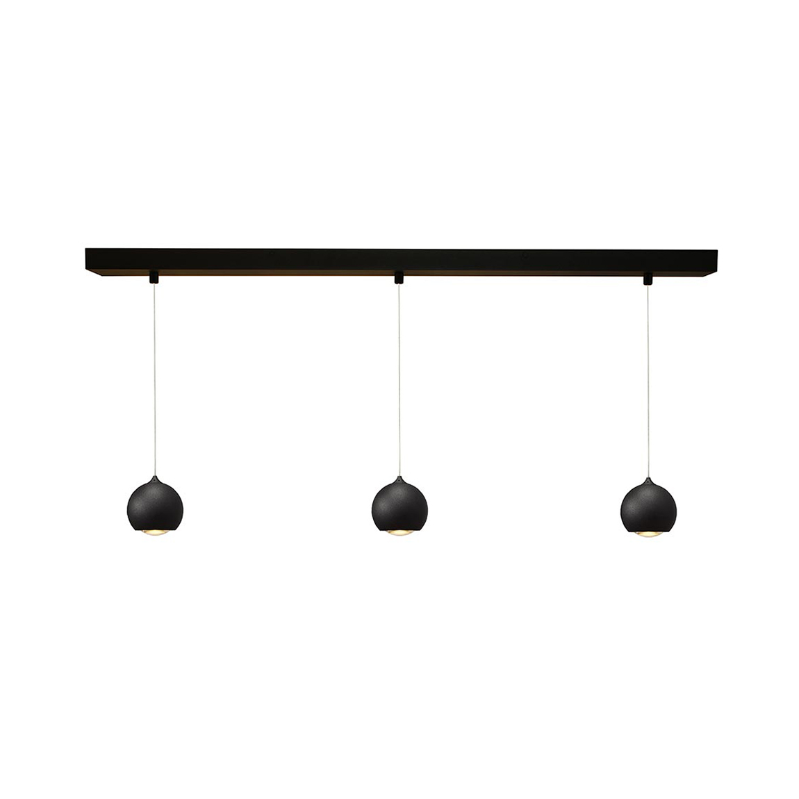 Artdelight Denver - lampe suspendue - ,2 x - W LED dimmable inclus - noir