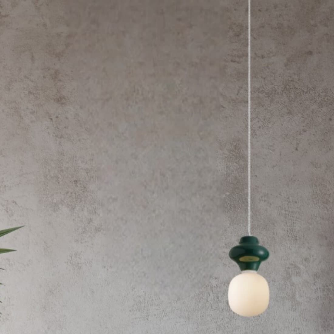 Nova Luce Clio - lampe suspendue - Ø cm - jaspe et verre opale
