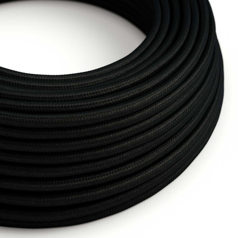 Creative Cables - cordon textile - par - noir