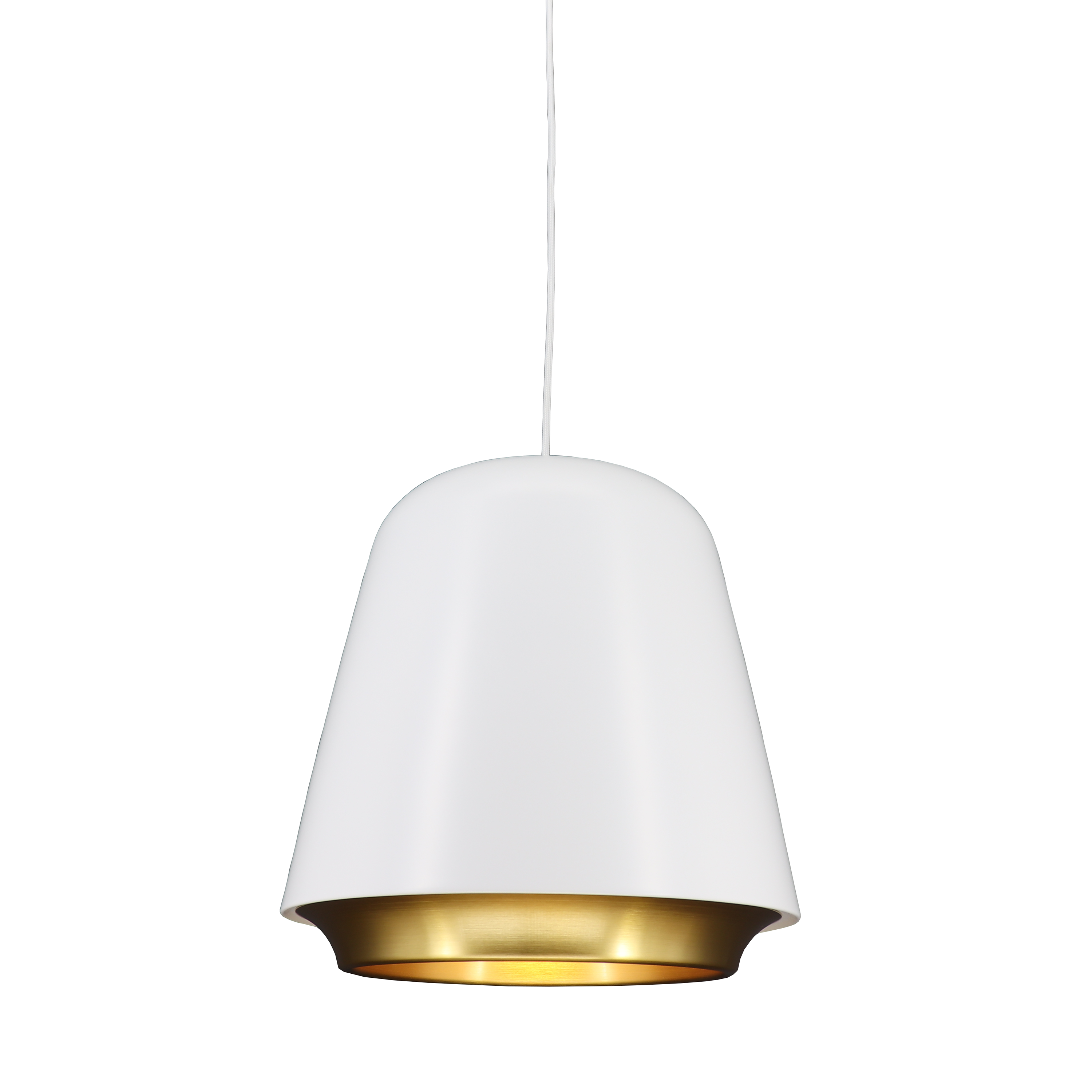 Artdelight Santiago - lampe suspendue - Ø ,5 cm - blanc et or