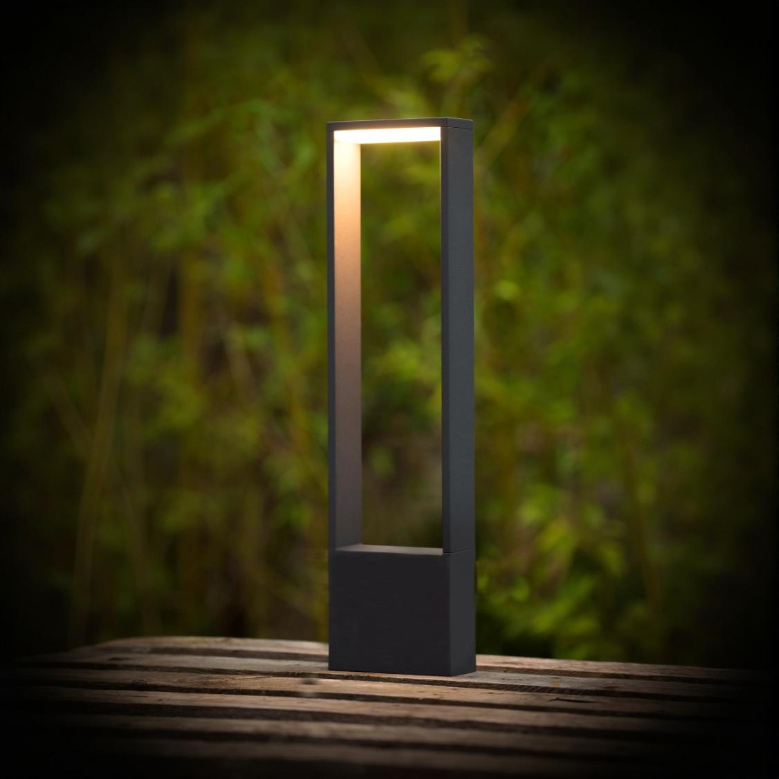 Lucide Goa - lampe de jardin - x - 6,5W LED inclus - IP54 - anthracite
