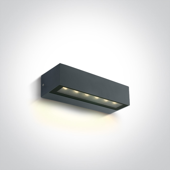 ONE Light Linear Outdoor - applique murale extérieure - 22,2 x cm - 8W LED inclus - IP65 - anthracite