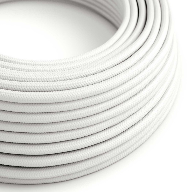Creative Cables - cordon textile - par - blanc