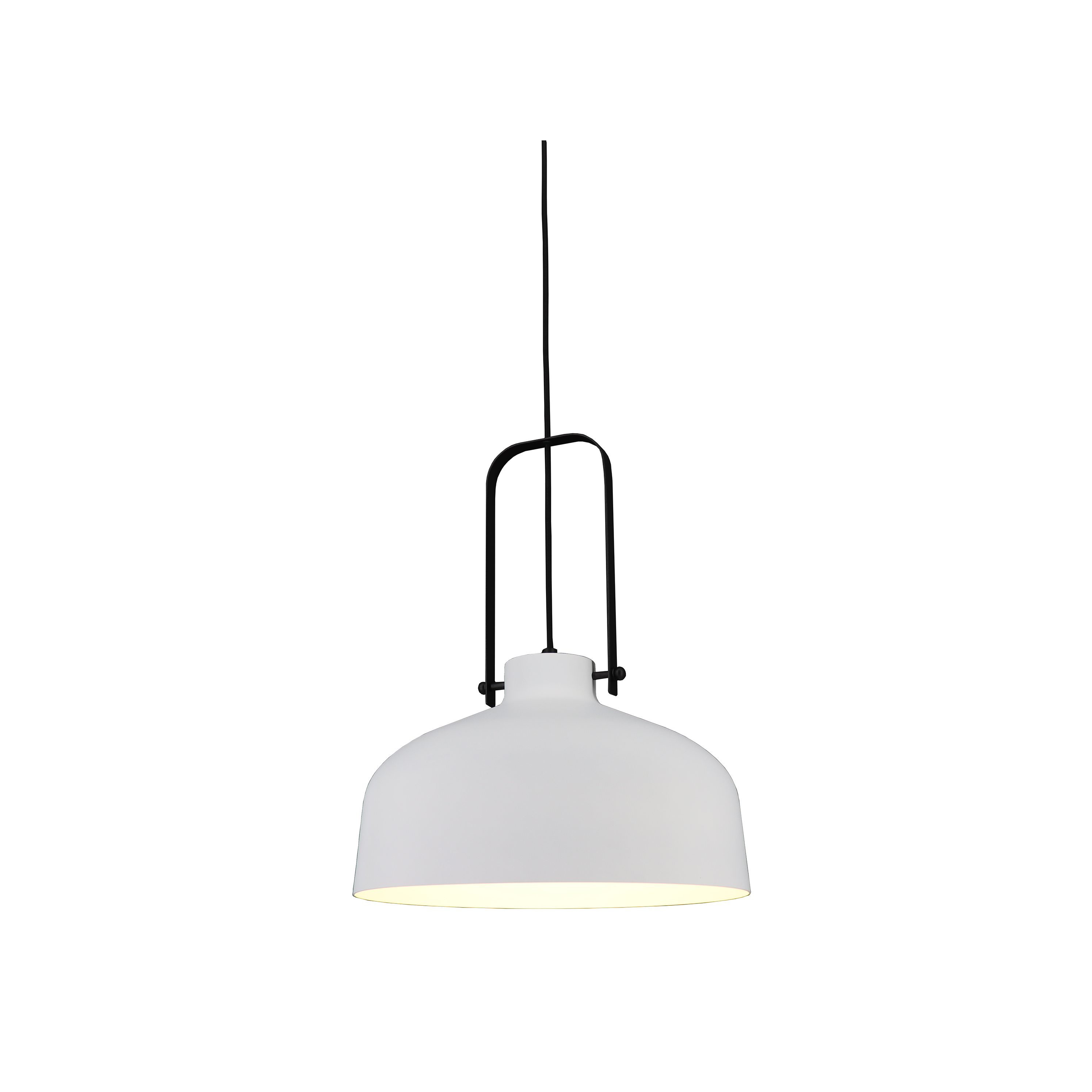 Artdelight Mendoza - lampe suspendue - Ø 37,5 x - blanc et noir