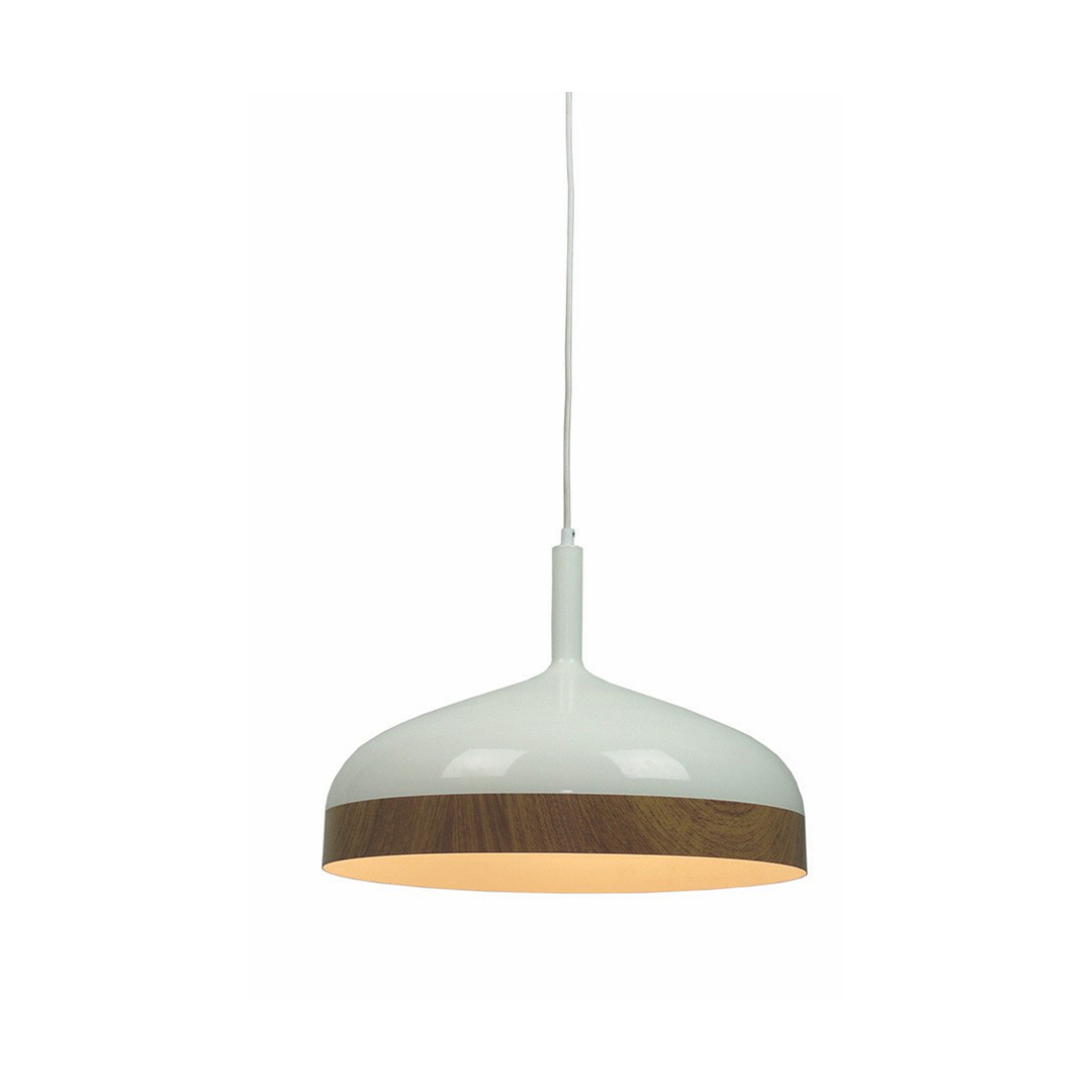 Artdelight Moondrop - lampe suspendue - Ø cm - blanc et bois — vue 3